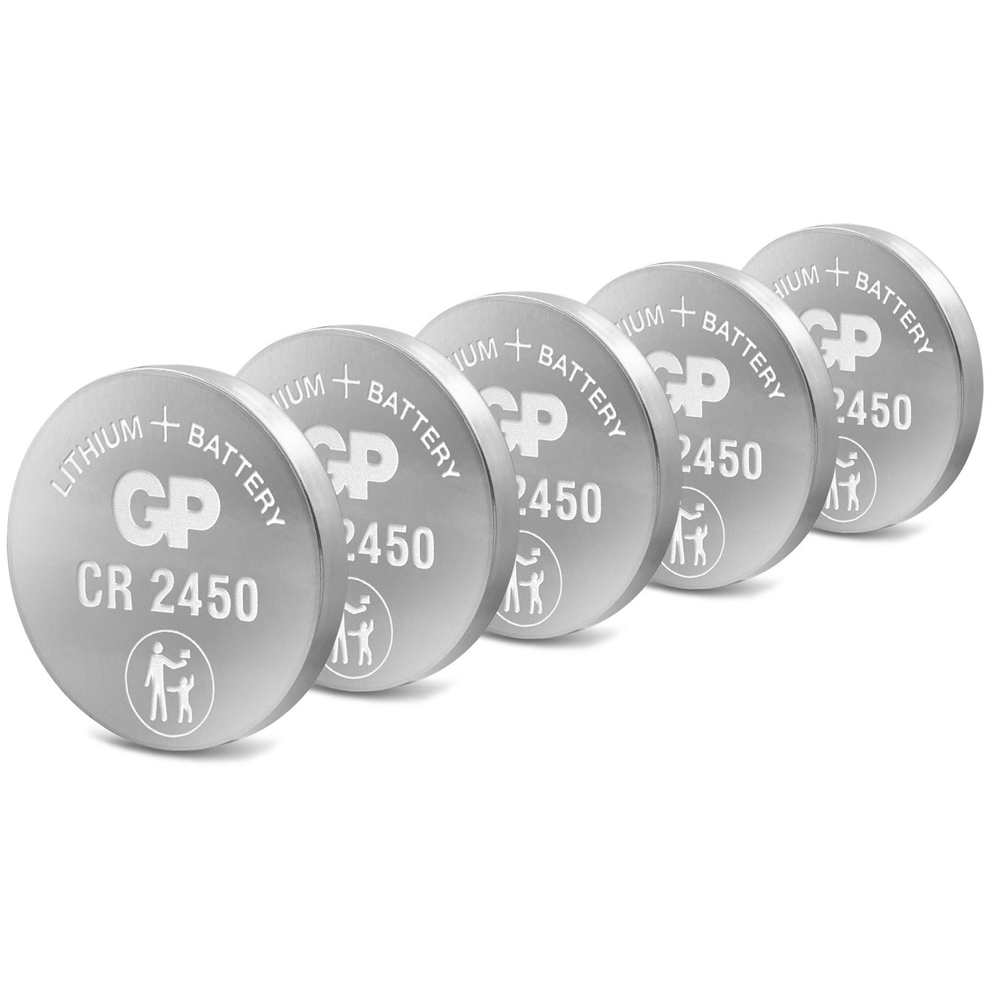 GP Batteries »CR2450 GP Lithium Knopfzelle 3V 5 Stück« Batterie, (3 V), bis  zu 10 Jahre Lagerfähig online kaufen | OTTO