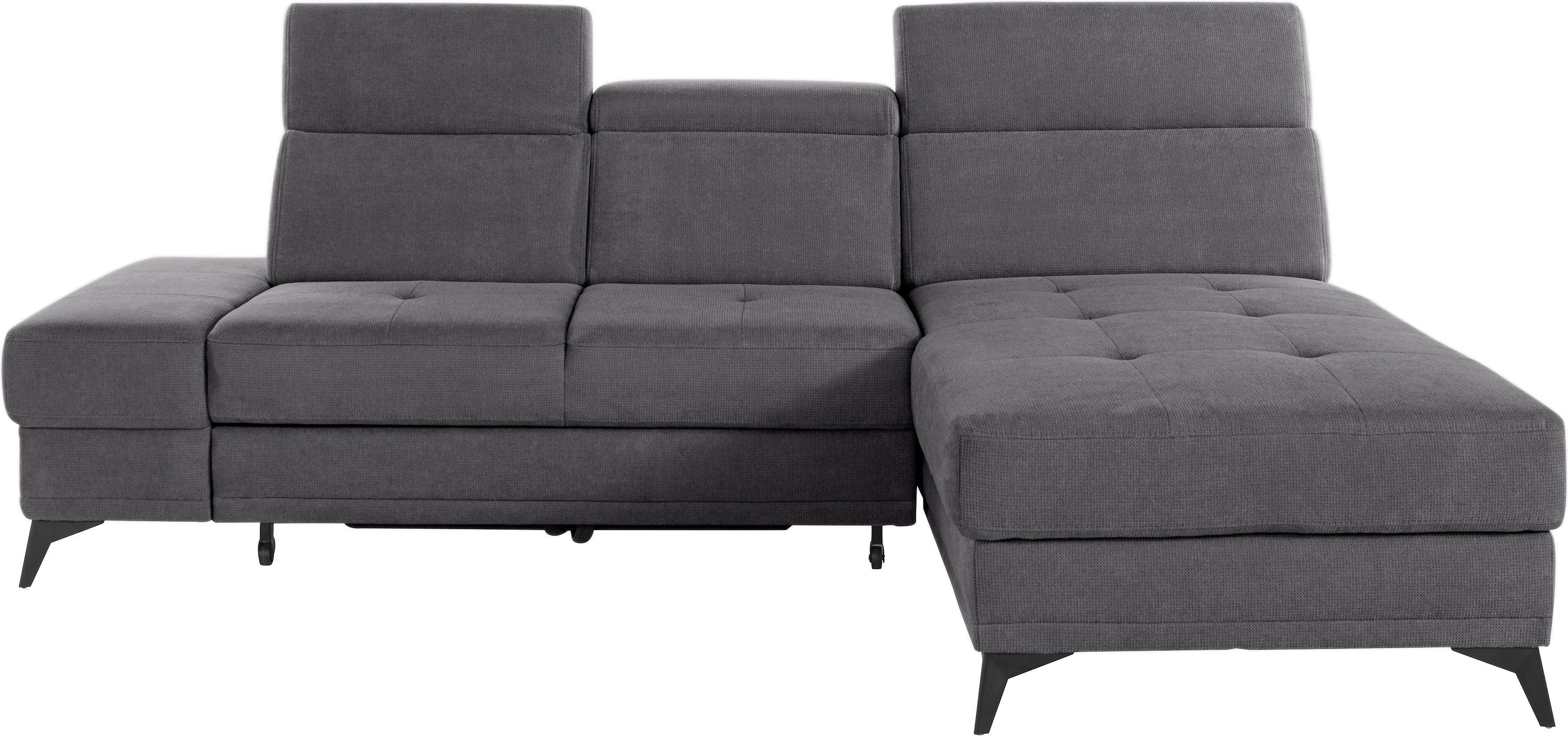 INOSIGN Ecksofa Cardiz L-Form, inkl.Kopfteilverstellung und günstig online kaufen
