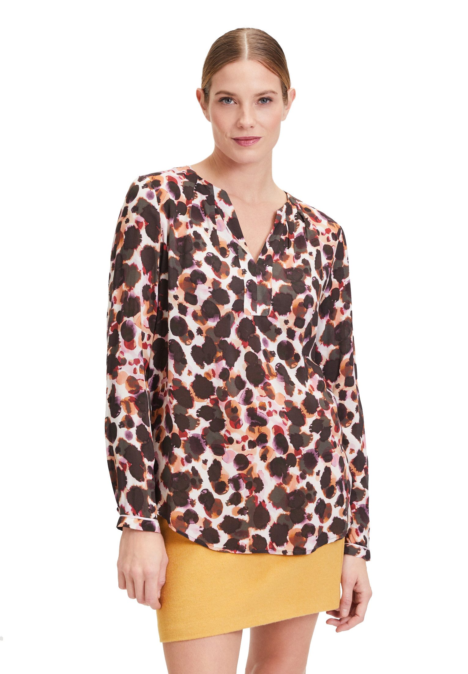 Schlupfbluse Cartoon Casual-Bluse langarm