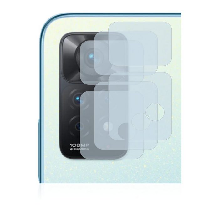 BROTECT flexible Panzerglasfolie für Xiaomi Redmi Note 11 Pro (NUR Kamera) Displayschutzglas 3 Stück Schutzglas Glasfolie klar