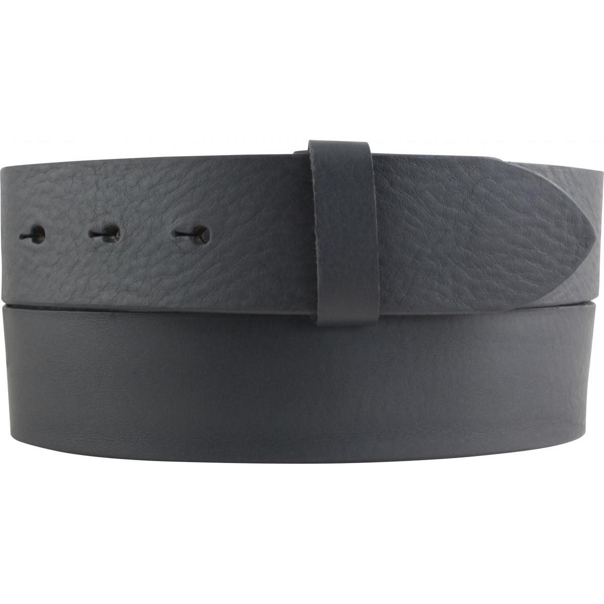 Ledergürtel Wechselgürtel aus Vollrindleder mit Druckknöpfen 4 cm - Druckknopf-Gür