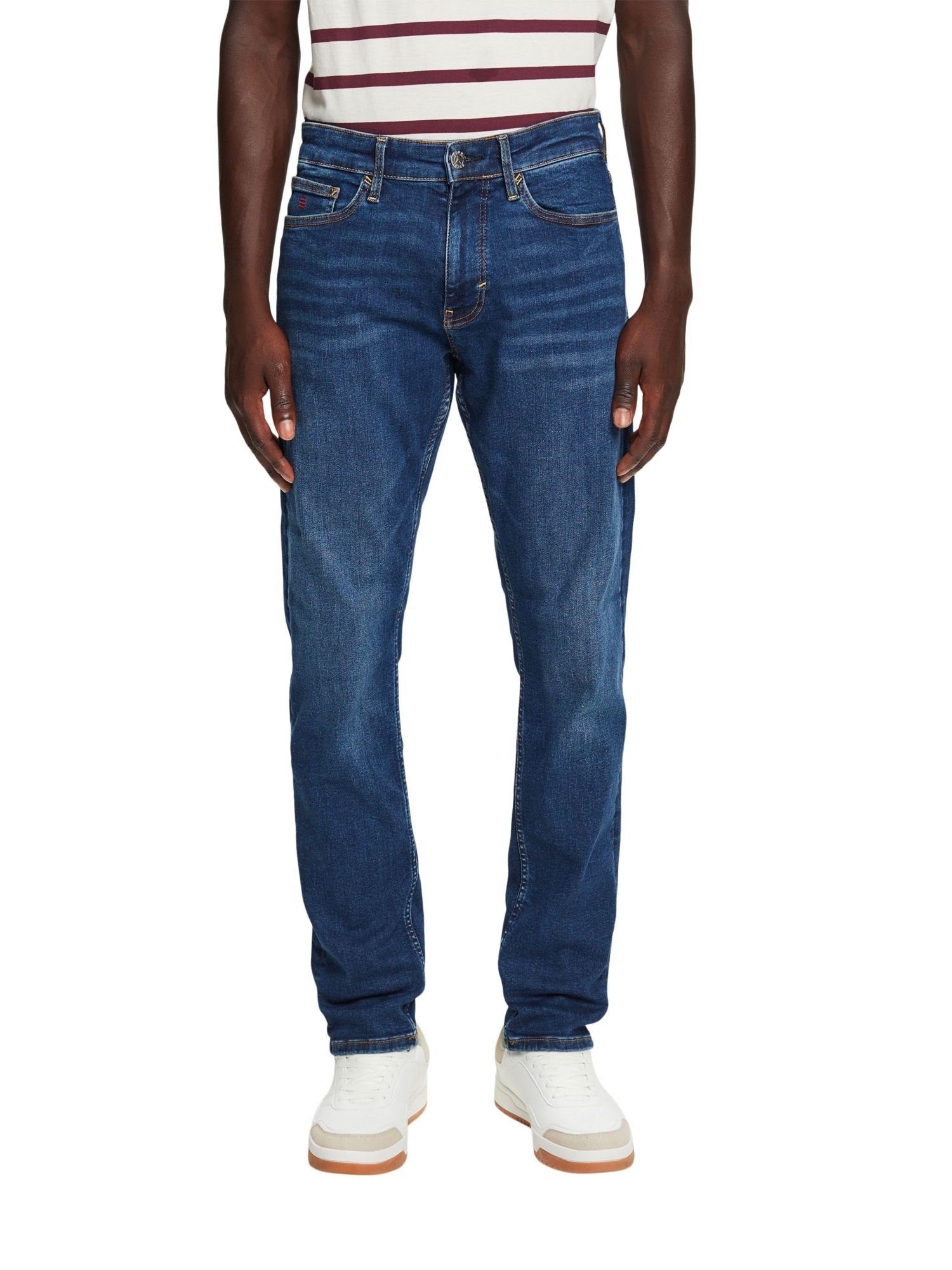 Esprit Slim-fit-Jeans Schmale Jeans Bundhöhe mittlerer mit