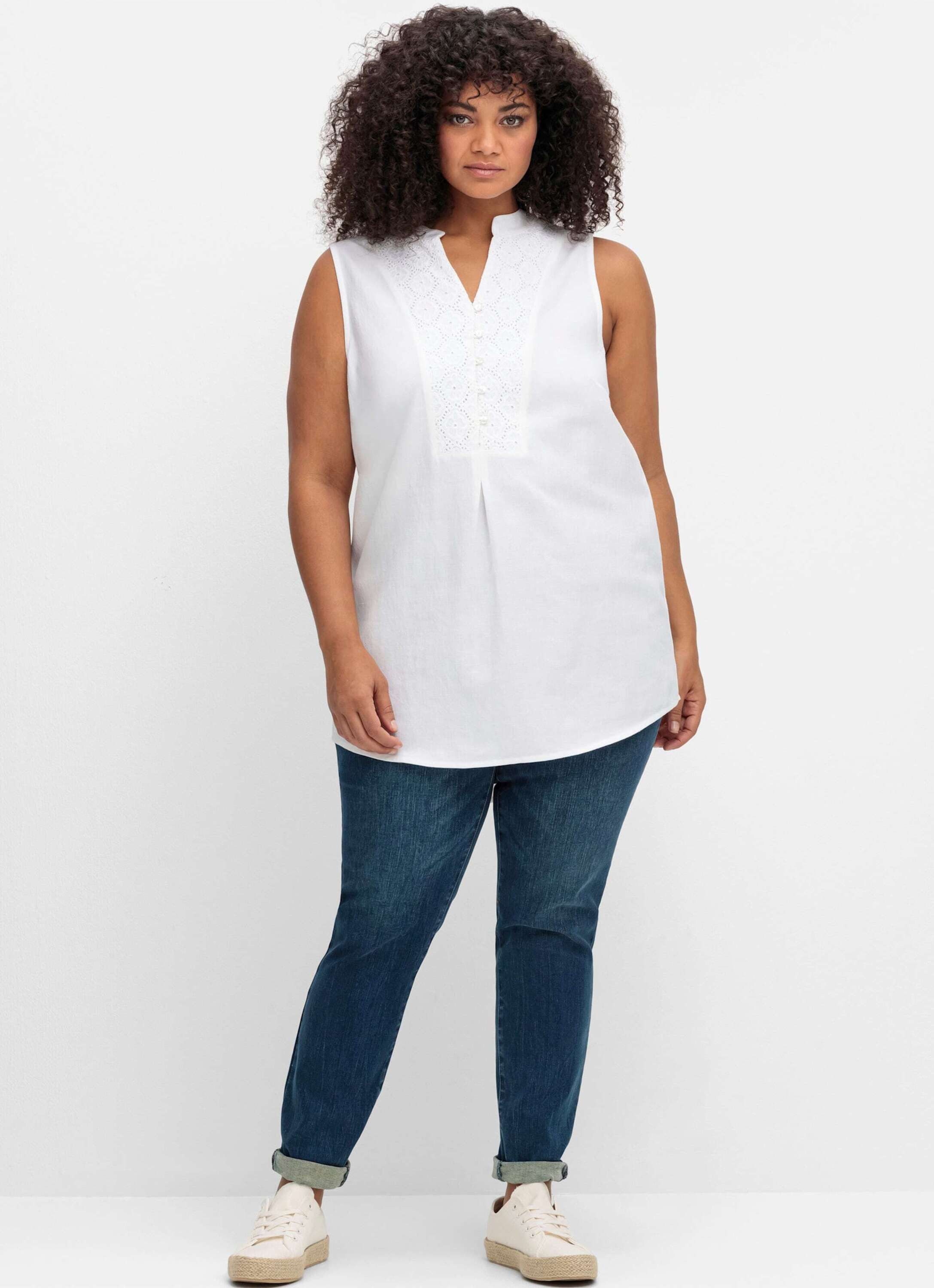 sheego by Joe Browns Blusentop Blusentop Ärmellos günstig online kaufen