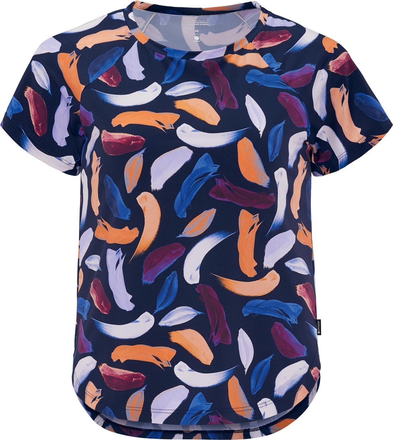 SCHNEIDER Sportswear Funktionsshirt FRANNYW-SHIRT dunkelblau/violetink