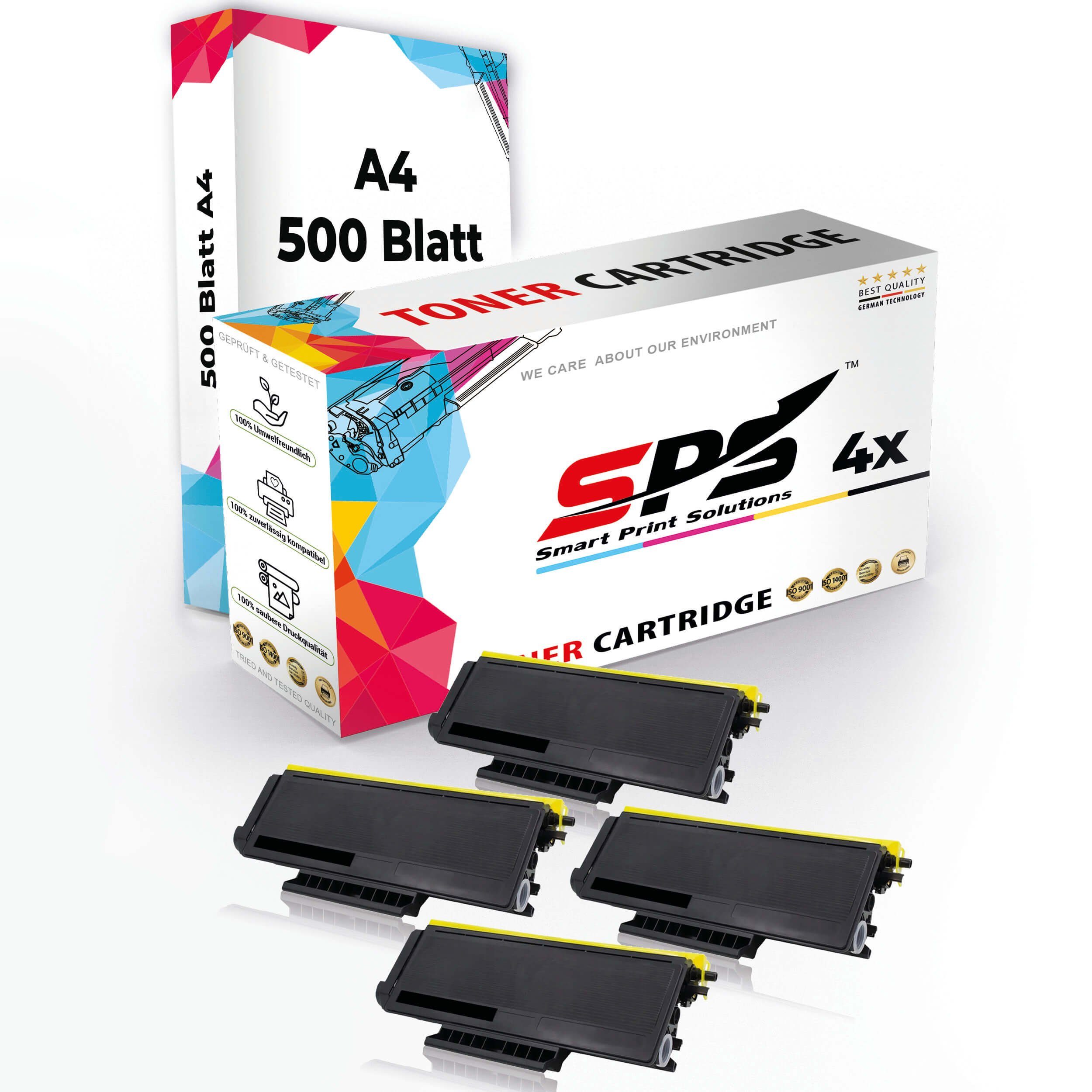 SPS Tonerkartusche Druckerpapier A4 + 4x Multipack Set Kompatibel fr Brother DCP-8070 D, (4er Pack)