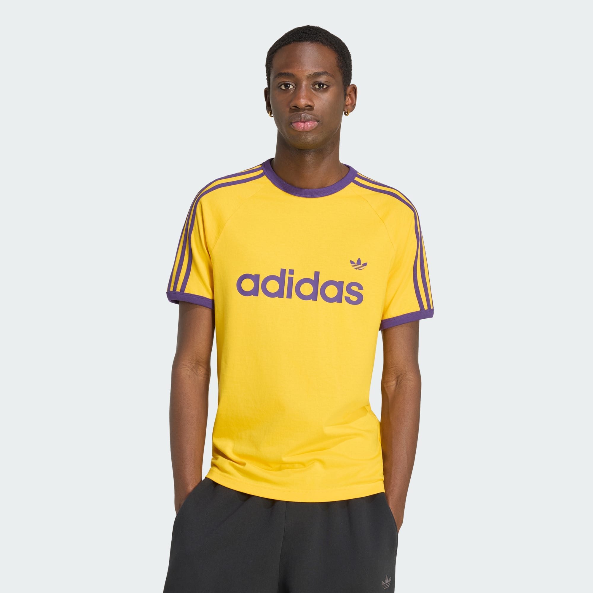 adidas Originals T-Shirt 3-STREIFEN RINGER T-SHIRT, SCHMAL GESCHNITTEN (1-tlg)