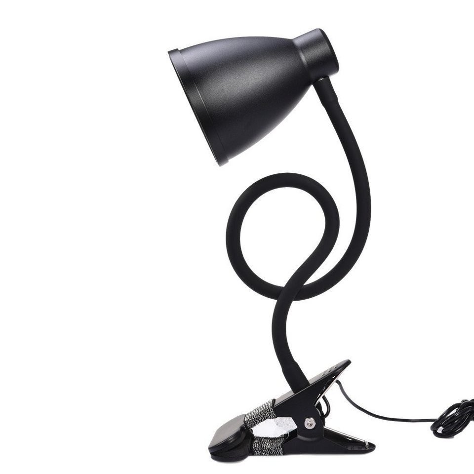 LED KlemmLeuchte Klemmlampe Tischleuchte Dimmbar Büroleuchte Nachttisch-Lampe DE 