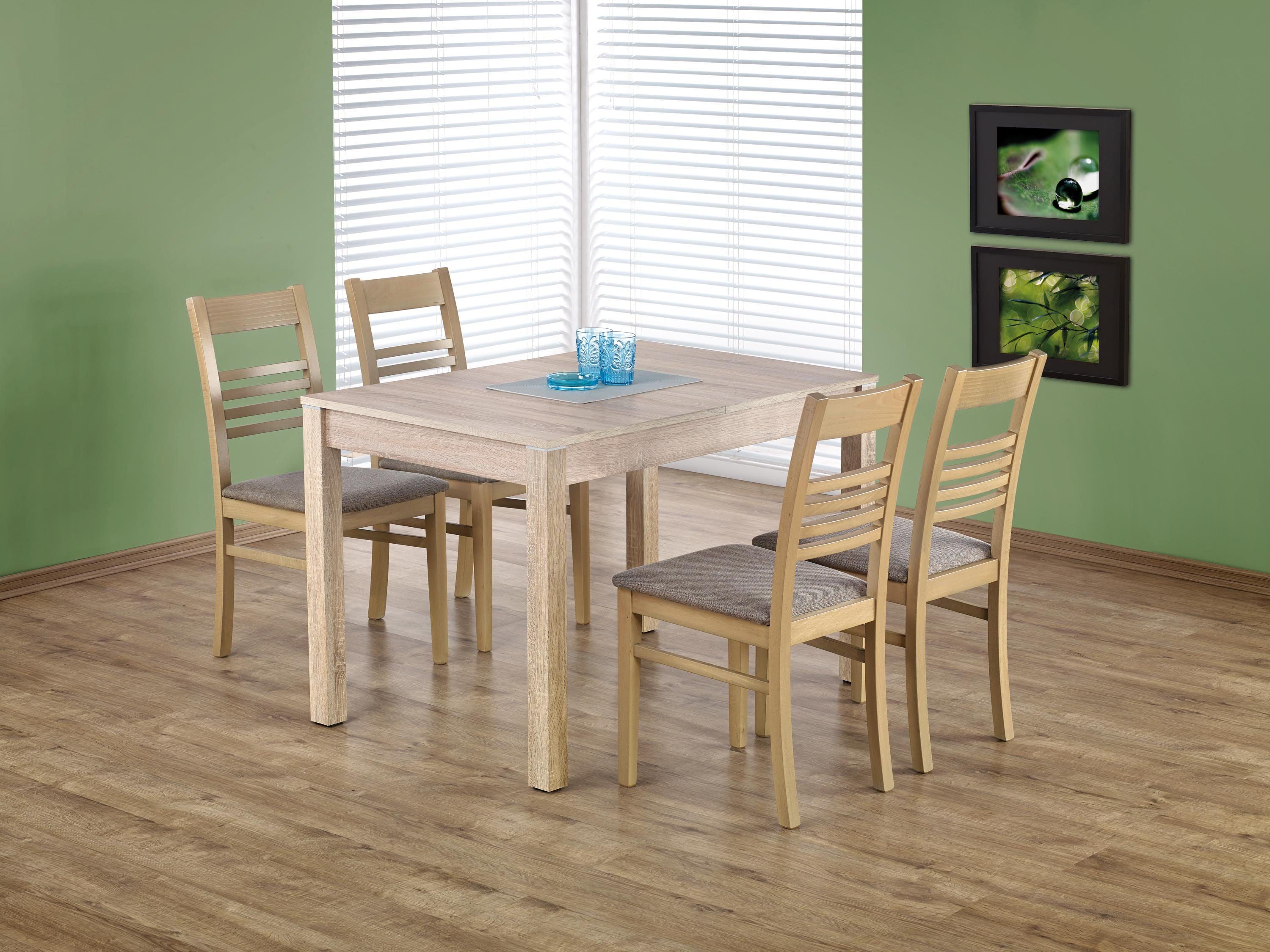 designimpex Esstisch Design HAM-111 Tisch Sonoma Eiche ausziehbar 118 bis 158 cm