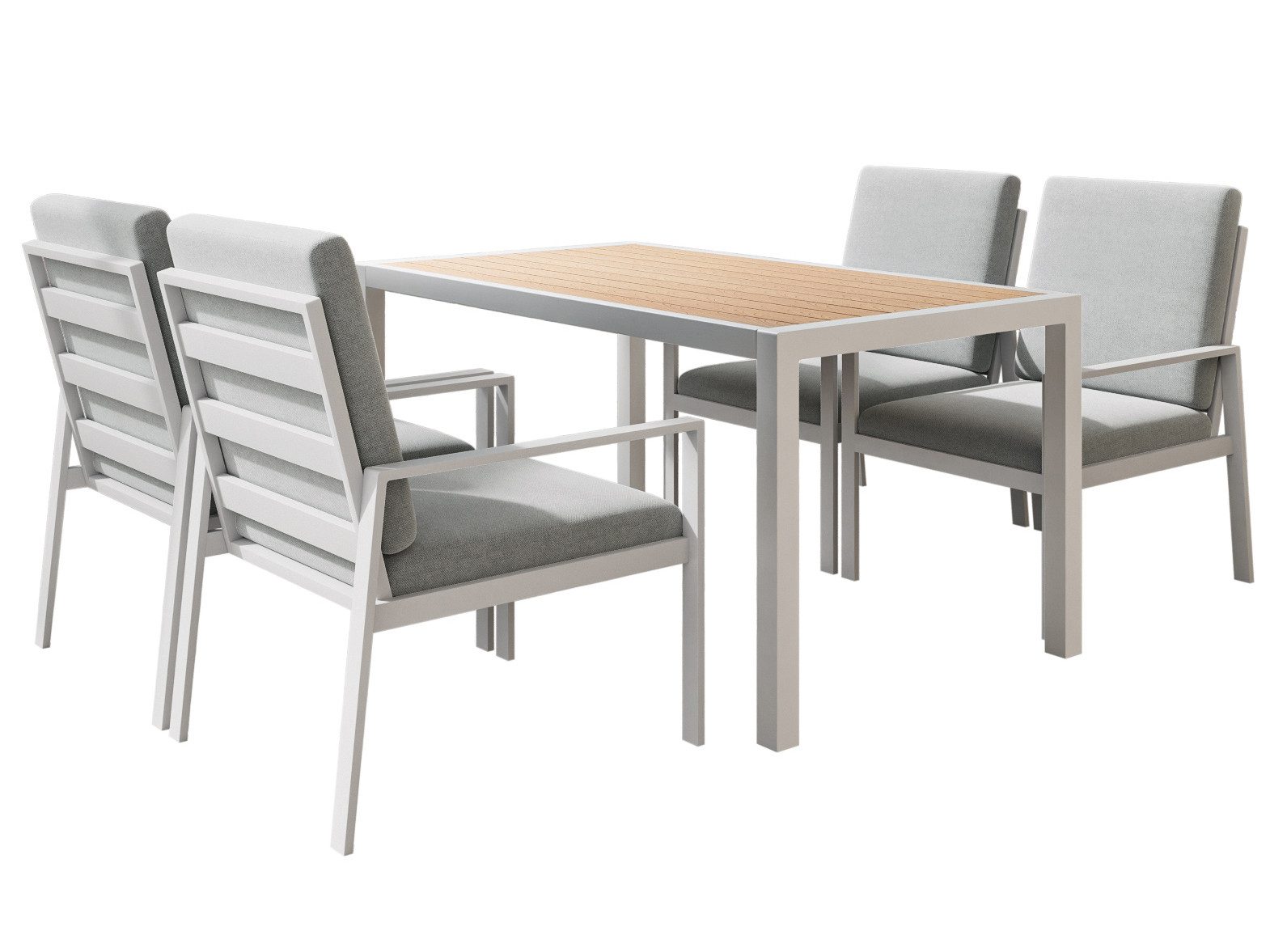 MeXo Gartenlounge-Set Gartenmöbel Set Aluminium, hoher günstig online kaufen
