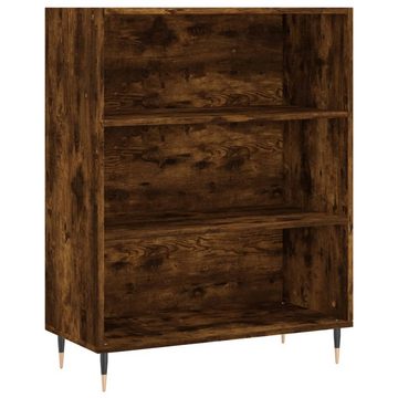 vidaXL Regal Bücherregal Räuchereiche 69,5x32,5x90 cm Holzwerkstoff