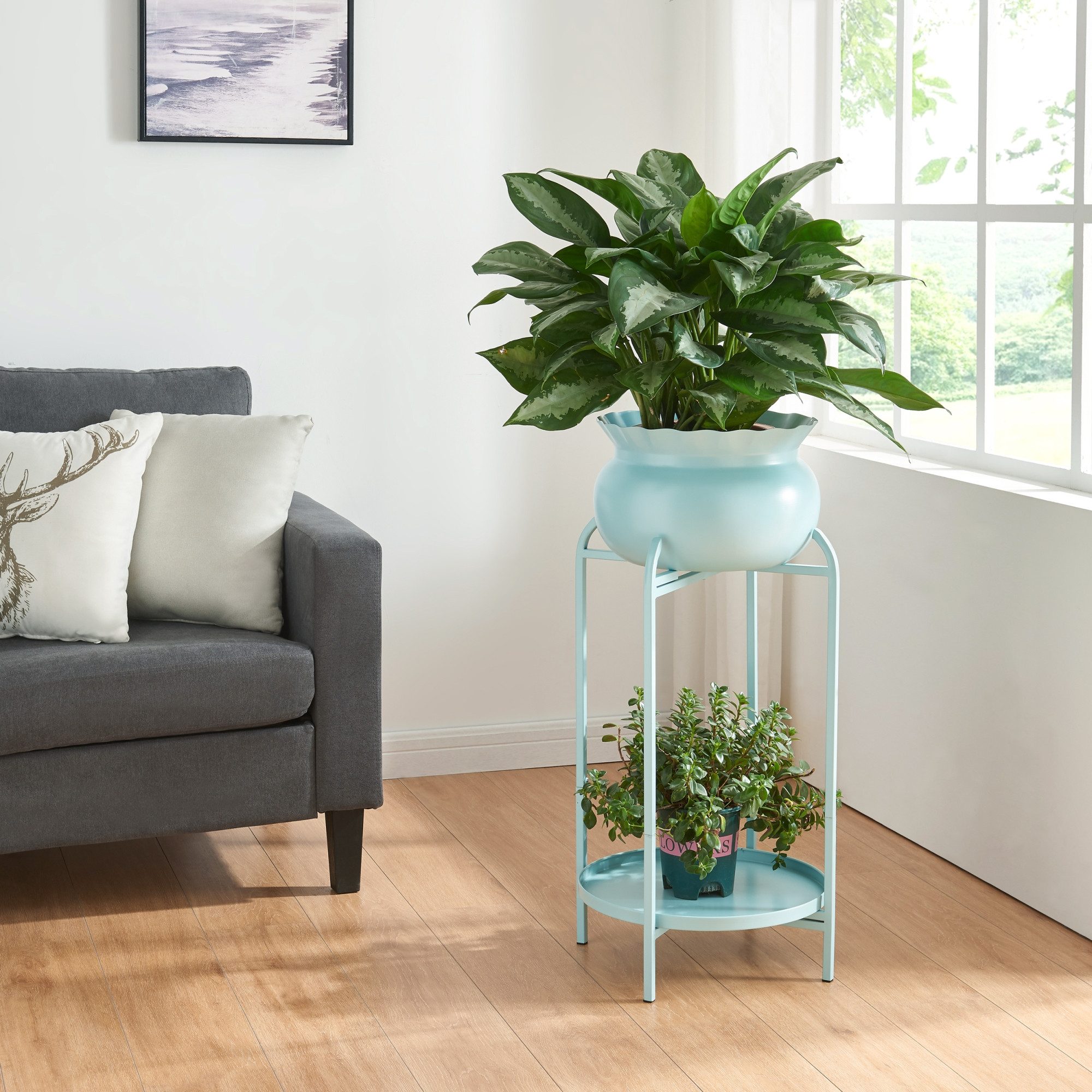 en.casa Blumenständer, »Altena« Metall 60 x günstig online kaufen