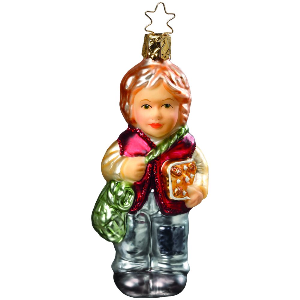 INGE-GLAS® Christbaumschmuck Hänsel und Gretel - Märchen (1-tlg), mundgeblasen, handbemalt