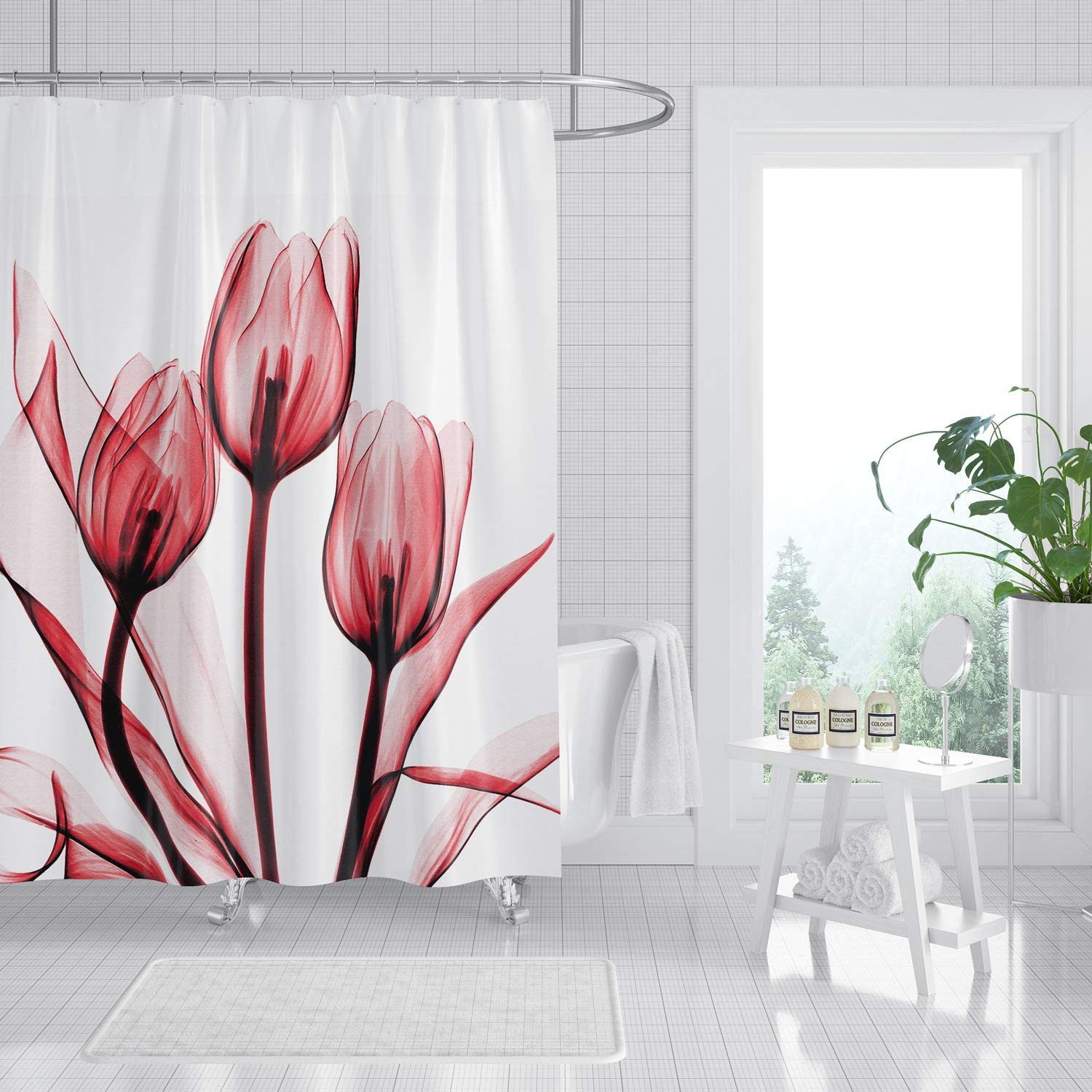 M&W DAS DESIGN Duschvorhang Shower curtains Anti schimmel Waschbar 180x200cm