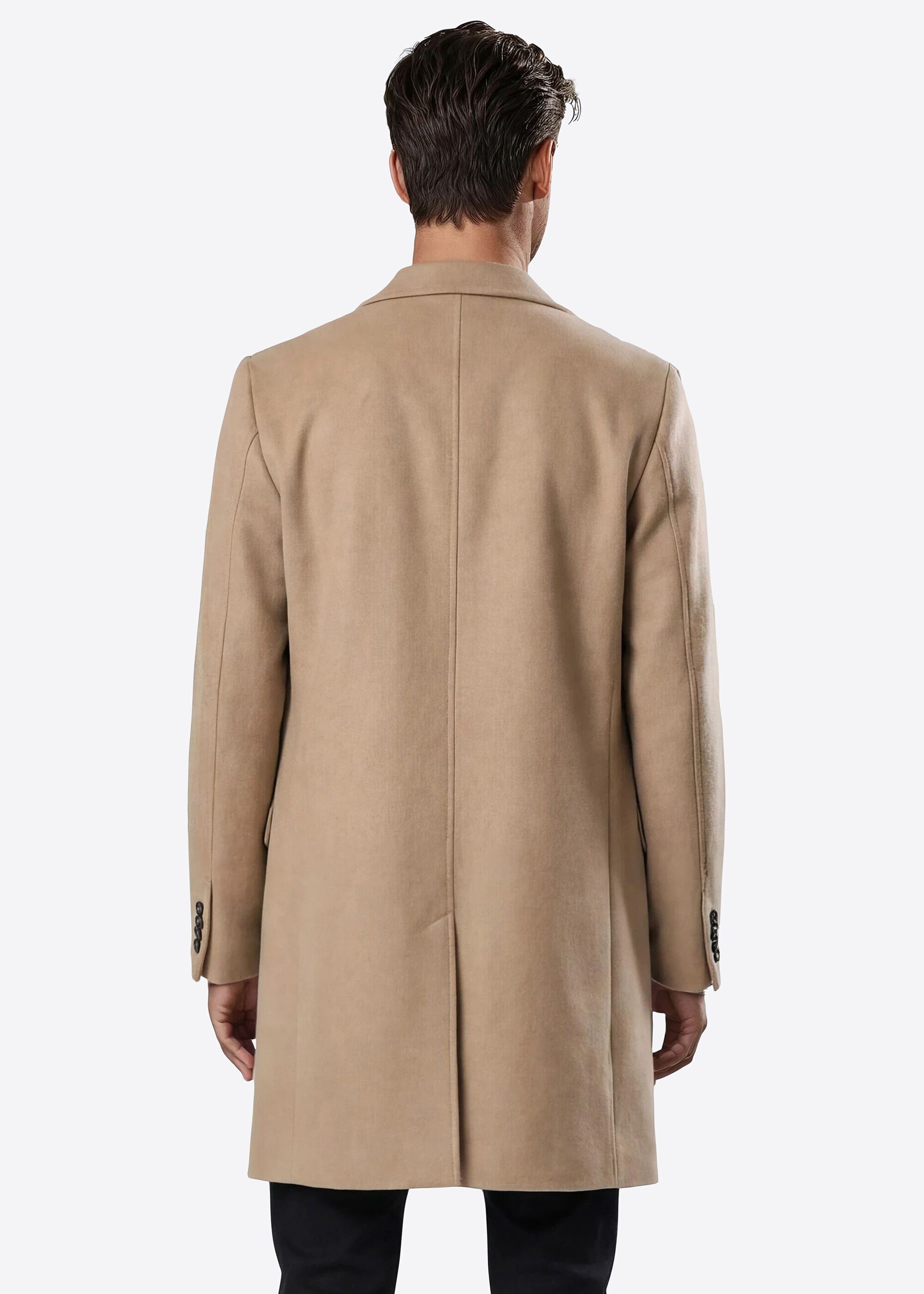 Pierre Cardin Langmantel aus hochwertigem Materialmix