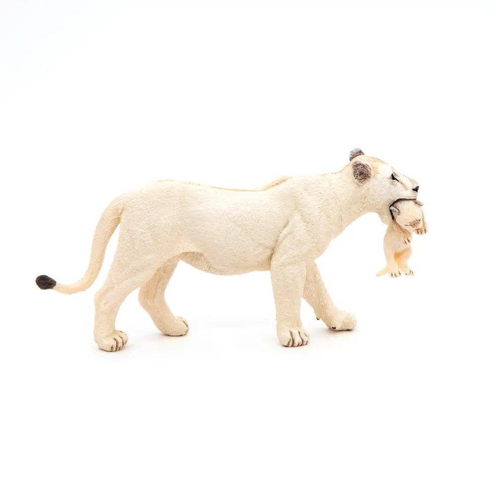 papo Actionfigur Papo 50203 Weiße Löwin mit Jungtier