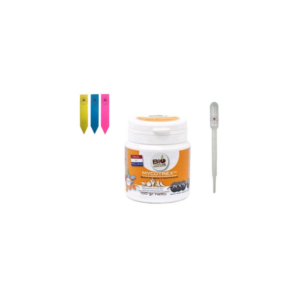 BIOTABS.NL Pflanzendünger BioTabs Mycotrex, Mycotrex 100g inkl. Zubehör, Pulverform, handliche 100g Größe