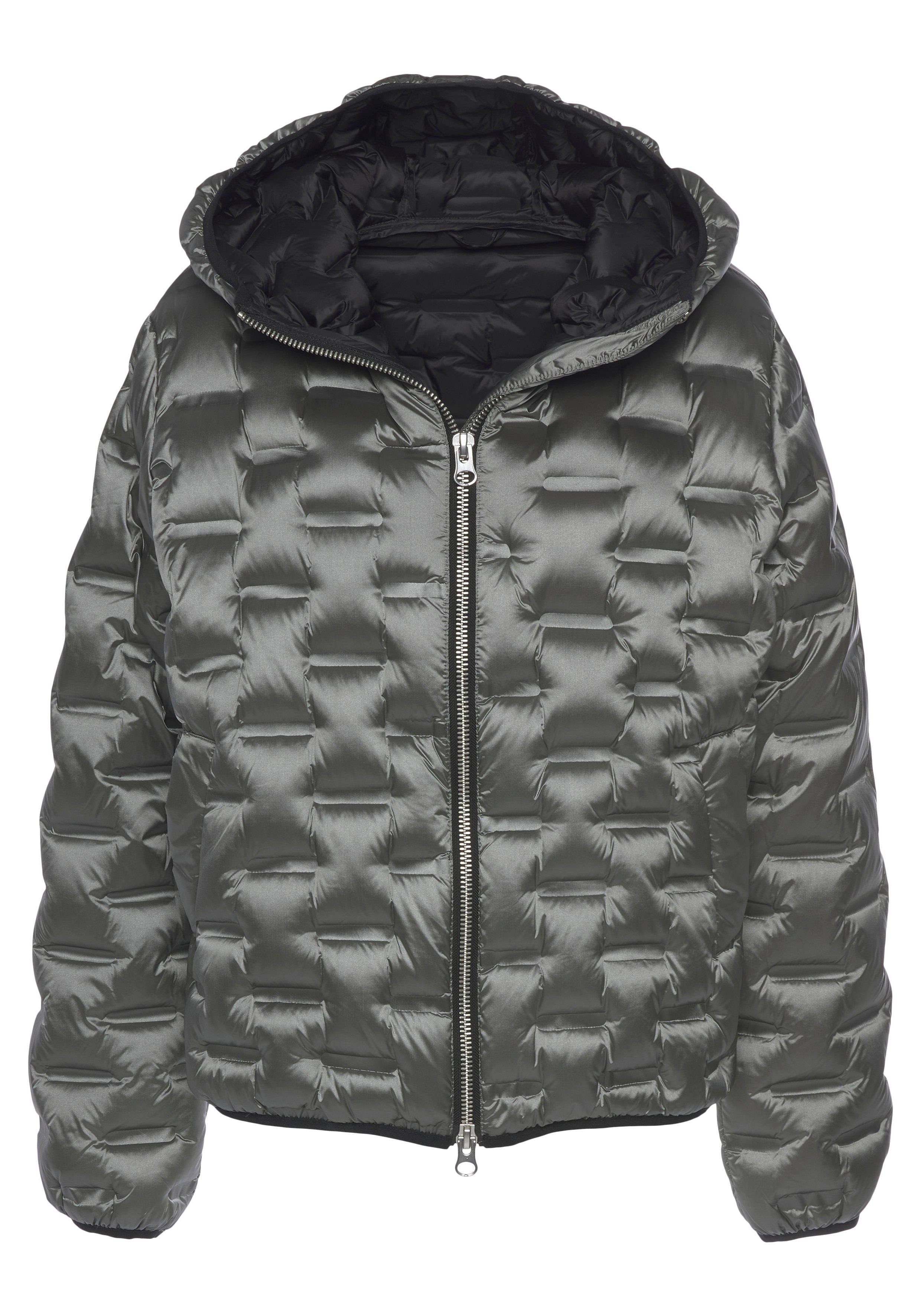 Herrlicher Steppjacke 2-Way und ARWEN Zipper mit SILVER Body-Part gesteppten