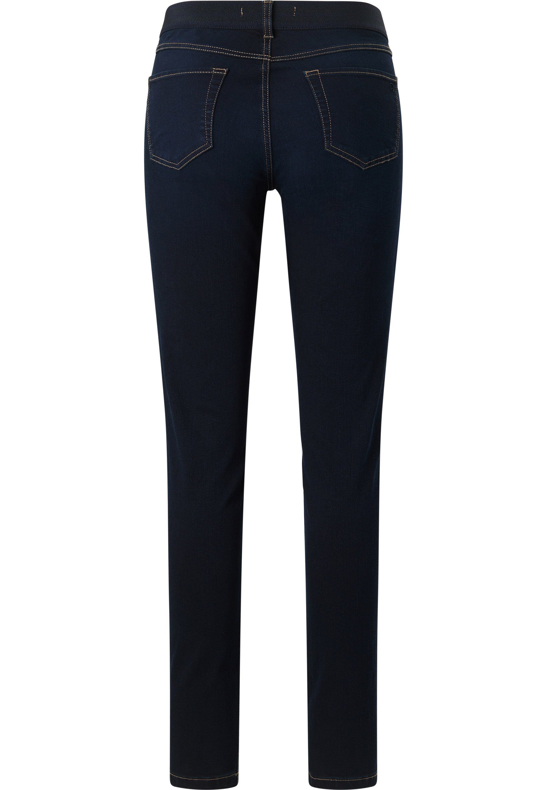 Detail mit Size Reißverschluss ANGELS Jeans dunkelblau Zip mit One Slim-fit-Jeans