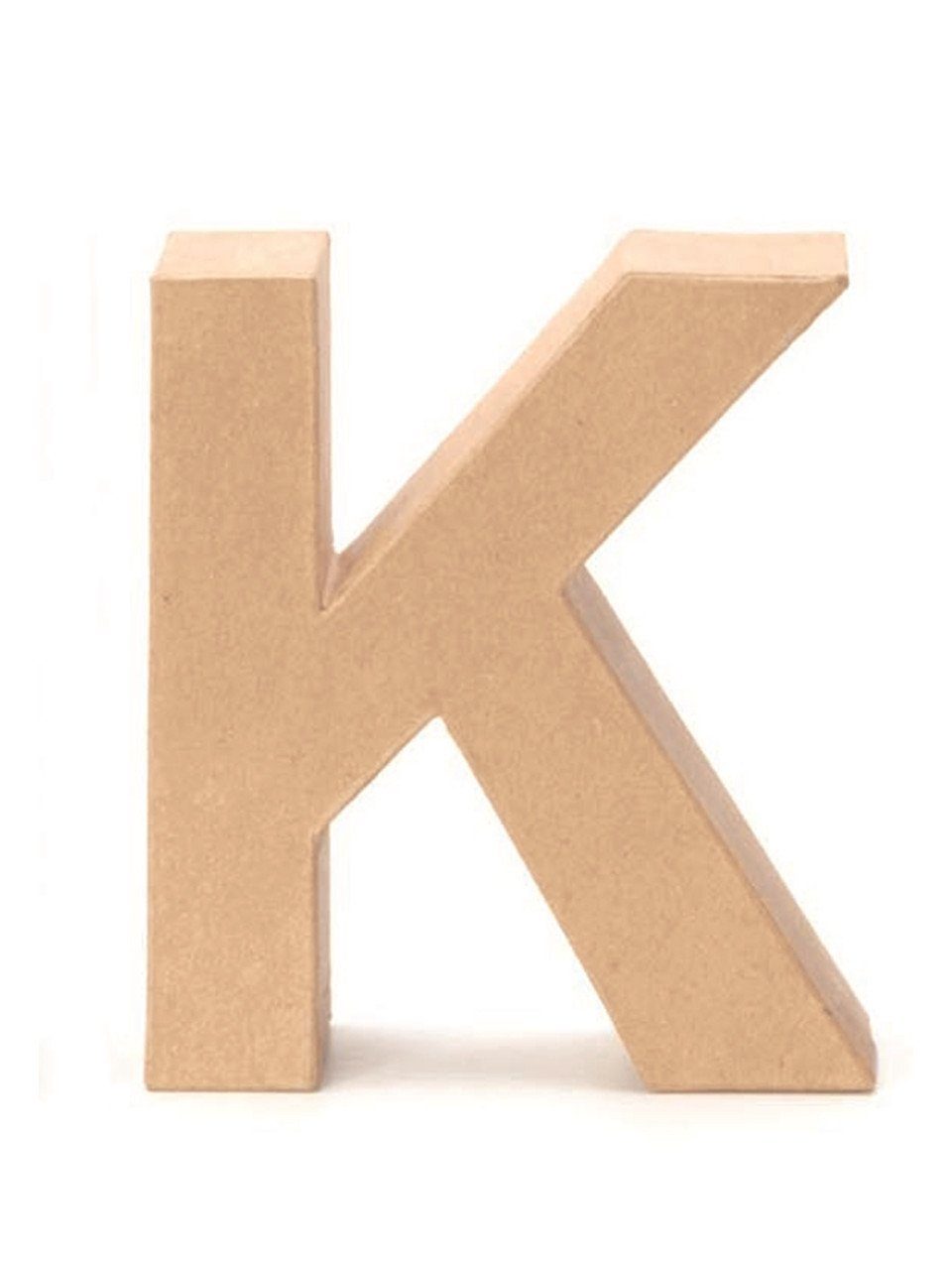 Deko-Buchstaben Glorex Papp-Buchstabe K 17,5 x 5,5 cm