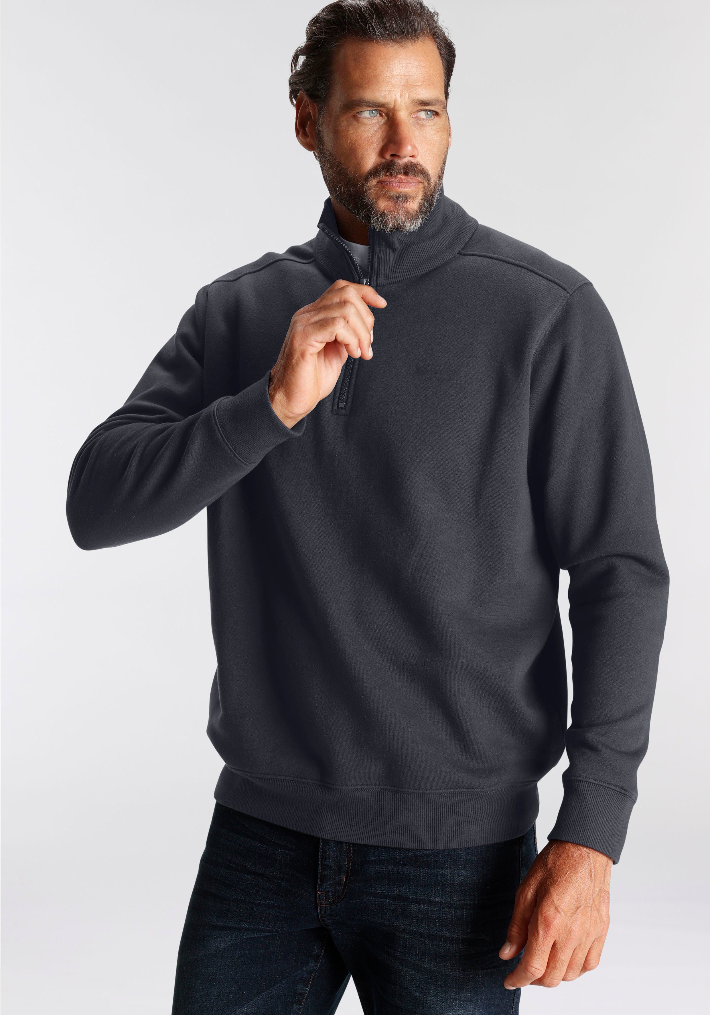 Man's World Sweatshirt mit Troyerkragen, normale Passform, auch in großen Größen – Bild 5 von 5