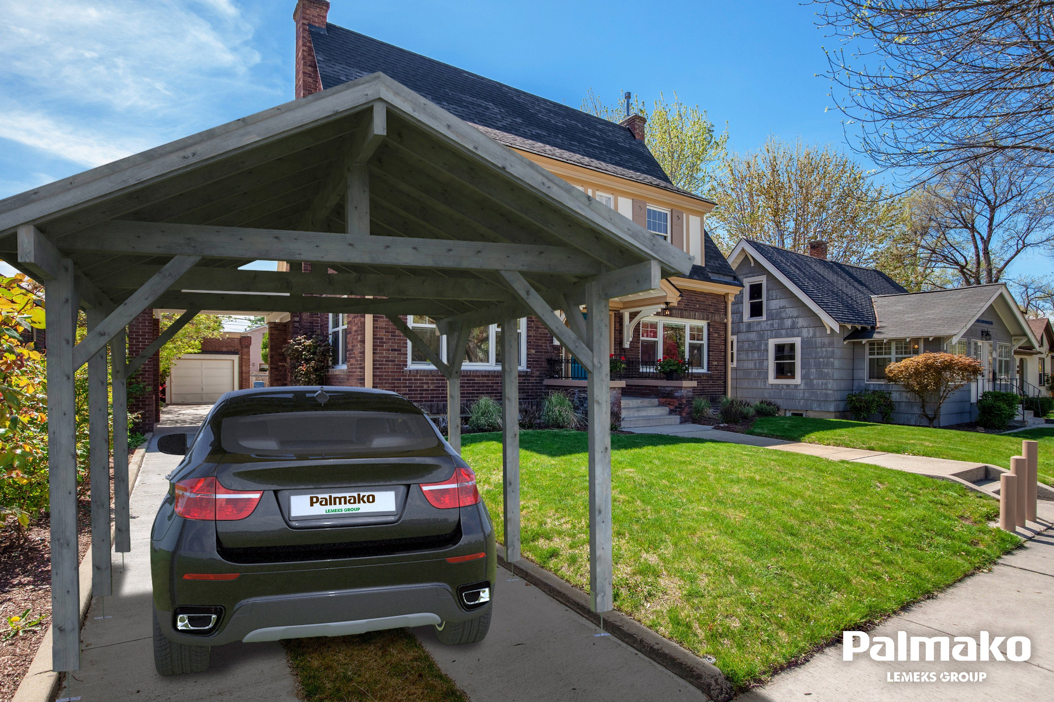 Palmako 359x510 BxT: cm Einzelcarport Robert,