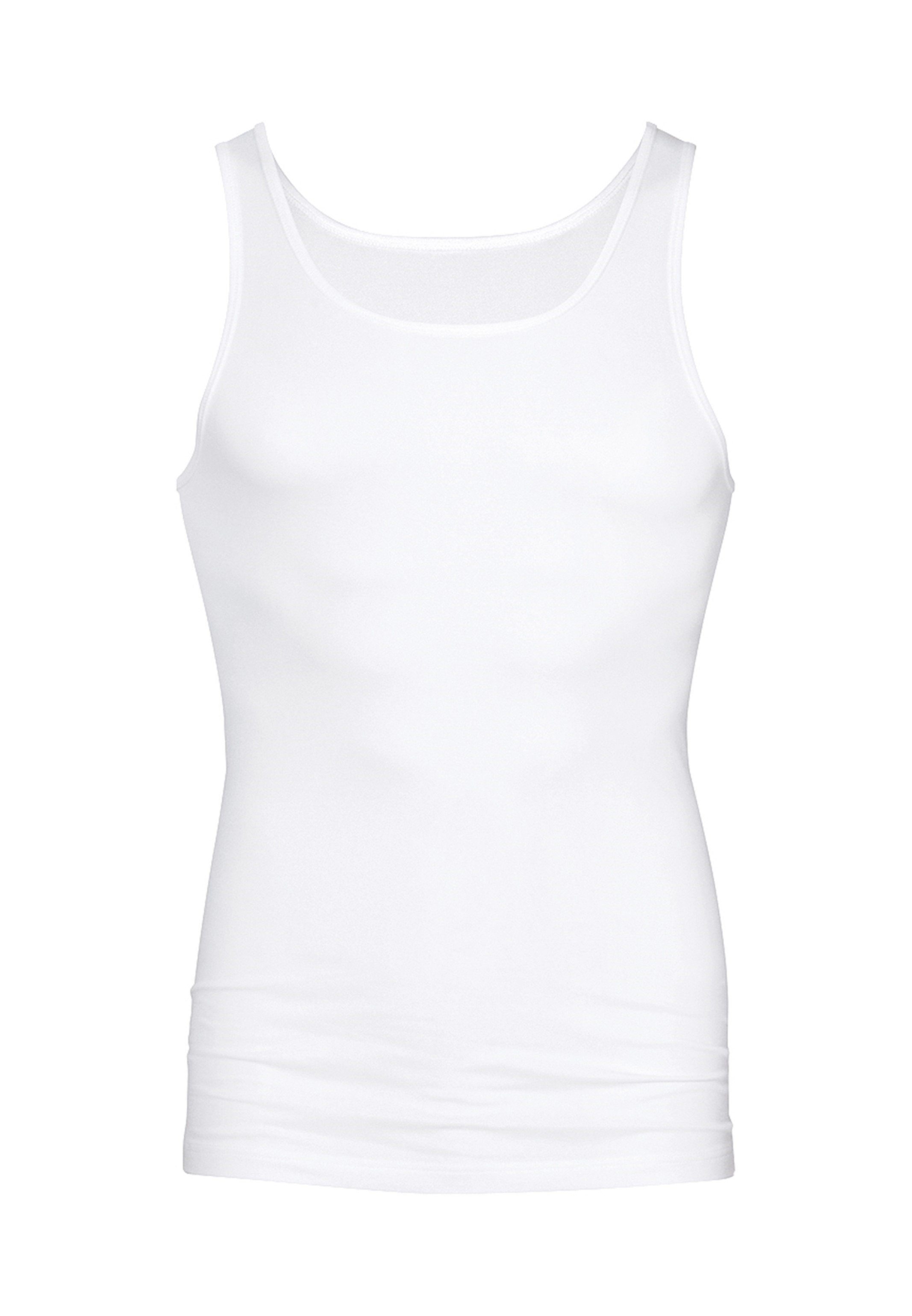 Mey Unterhemd Software Weiß Tanktop / (1-St) auftragende Seitennähte - Ohne Unterhemd