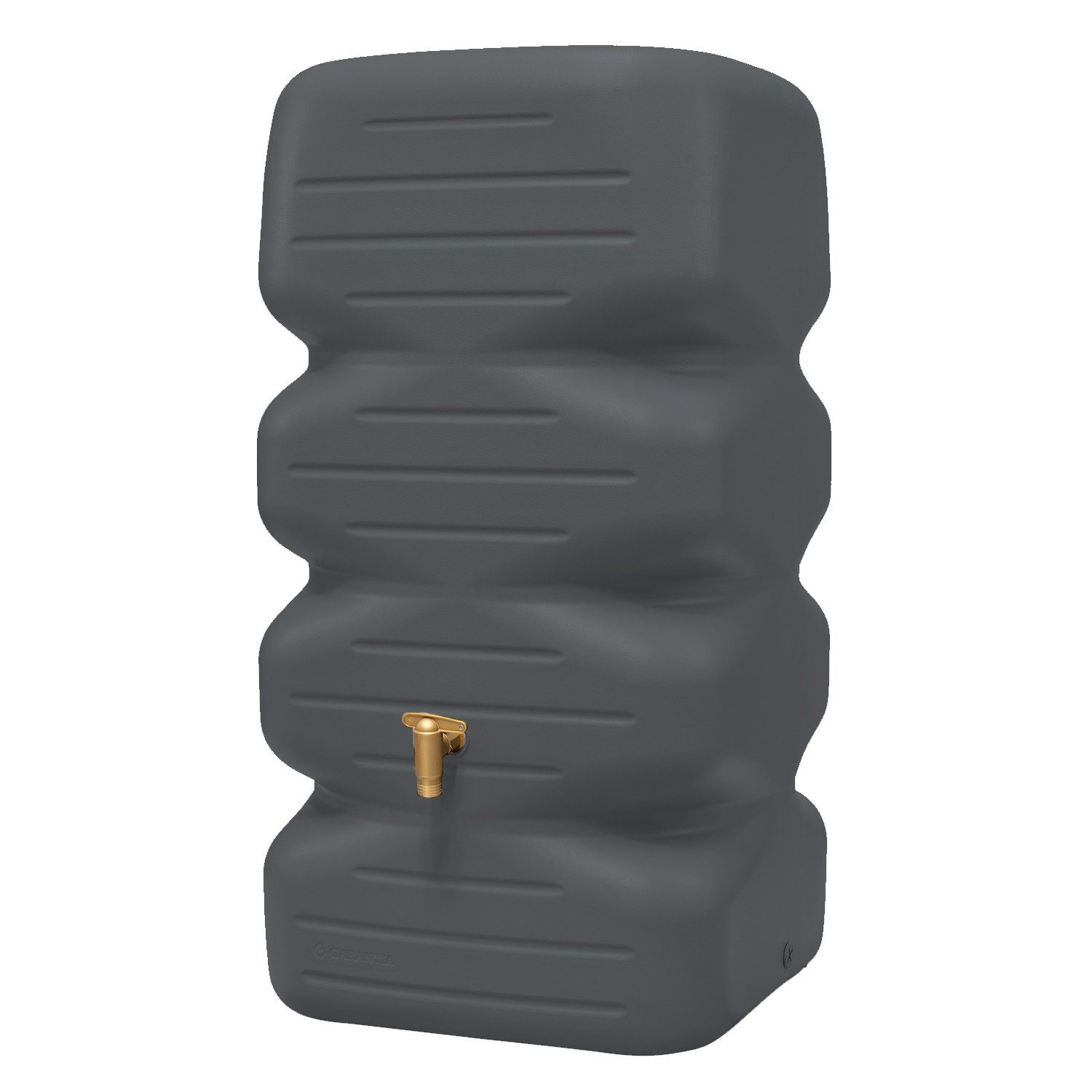 GARANTIA Regentonne CUBUS Gartentank Komplett-Set 340 L, grahite grey