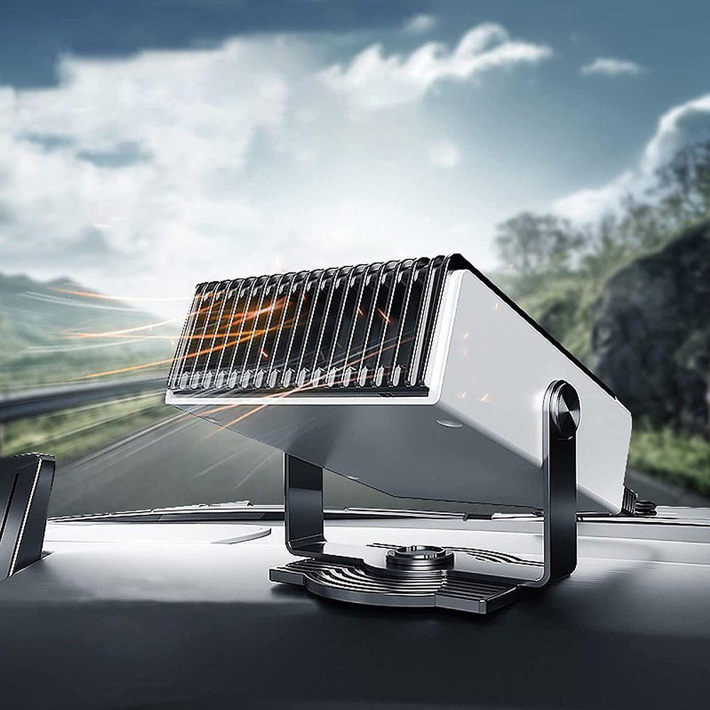 Tragbare Autoheizung, tragbarer Auto-Entfroster, 360° drehbarer