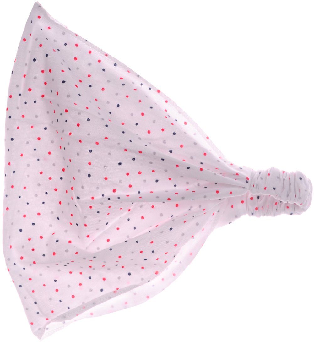 La Bortini Kopftuch Kopftuch Sommer Mütze für Baby Kinder Sommertuch Bandana, aus reiner Baumwolle, gepunktet, in Weiß