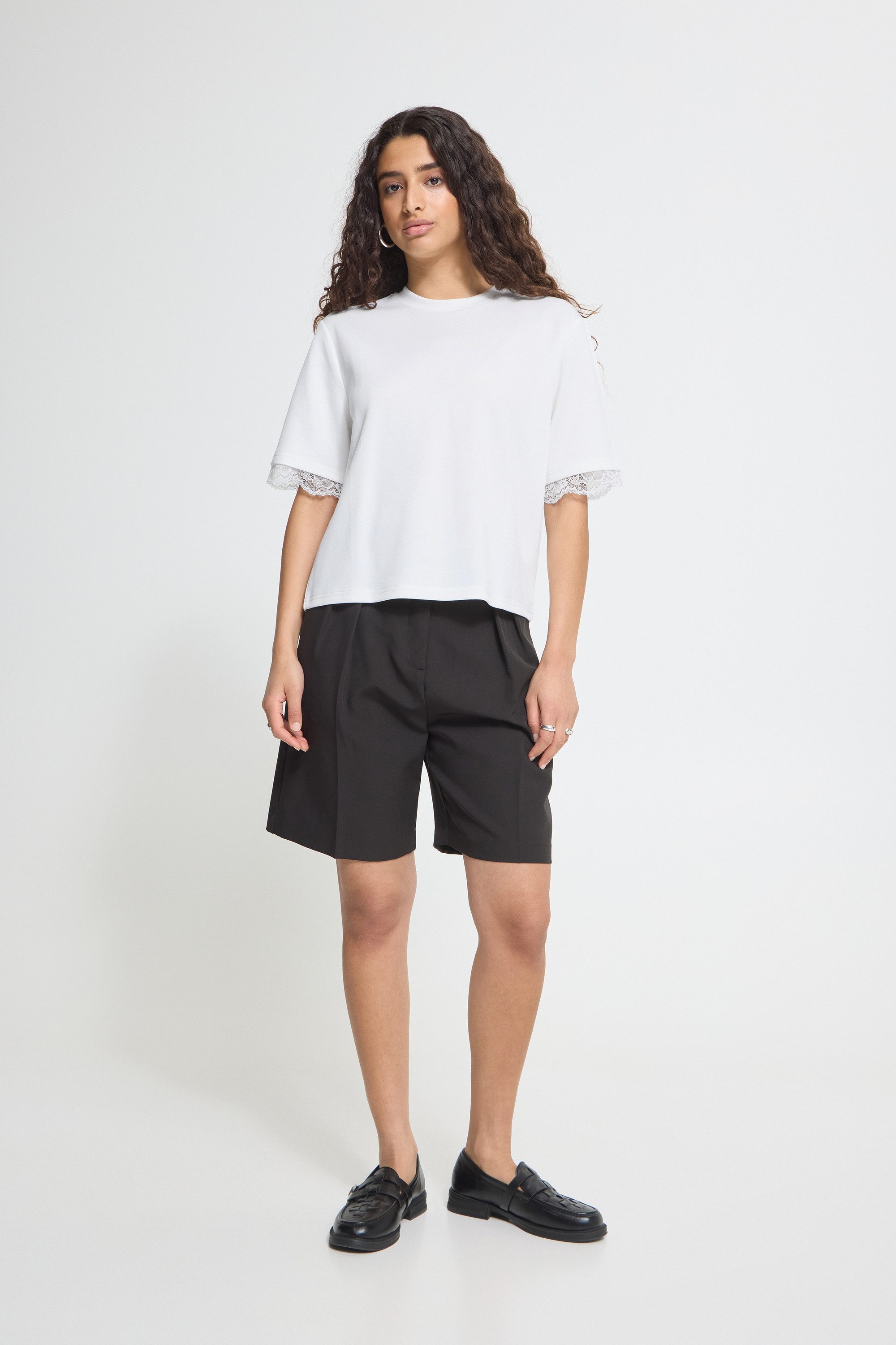 ICHI T-Shirt Kurzarm-Bluse IHKAIWA