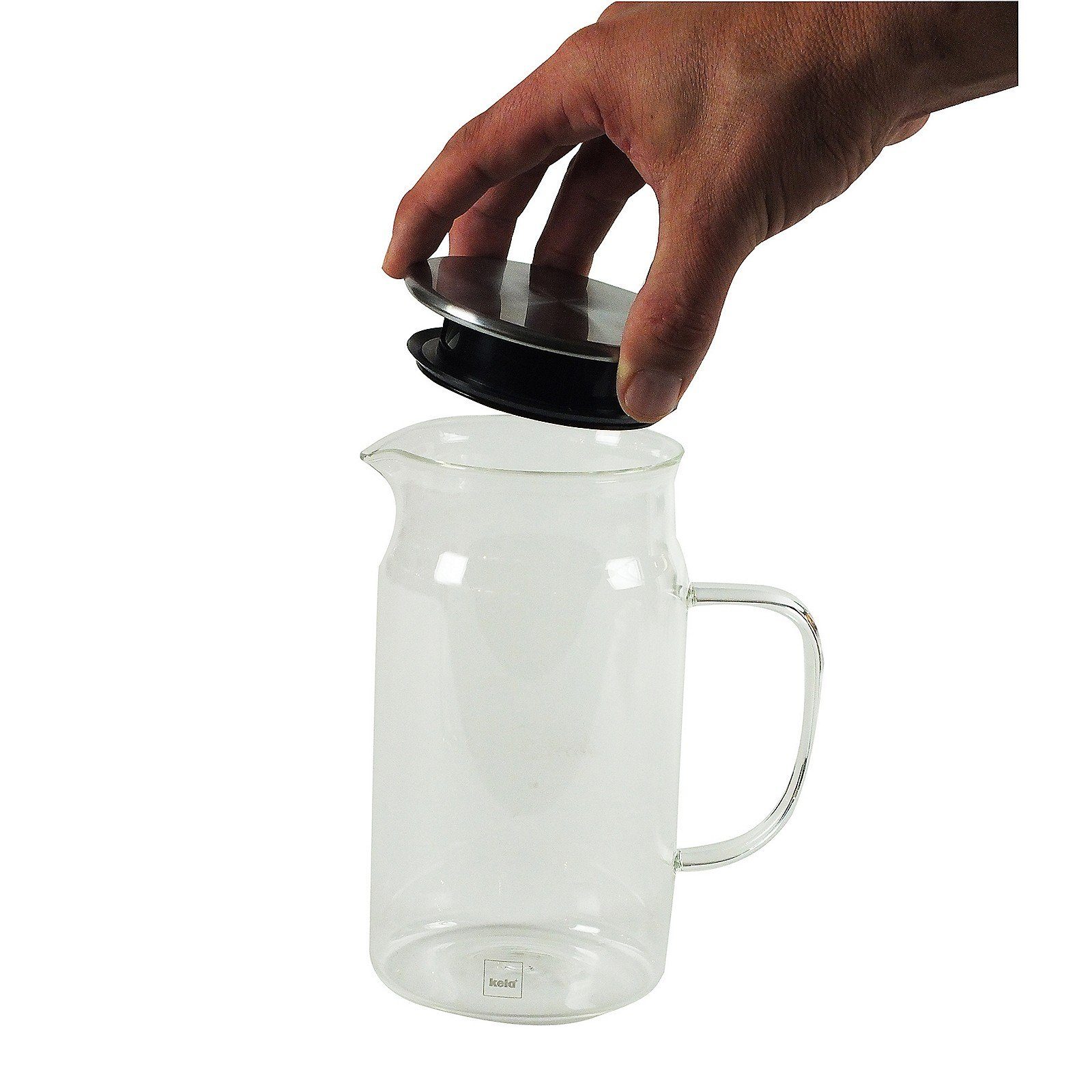 kela Wasserkrug Pitcher, Edelstahldeckel, 1,6 L