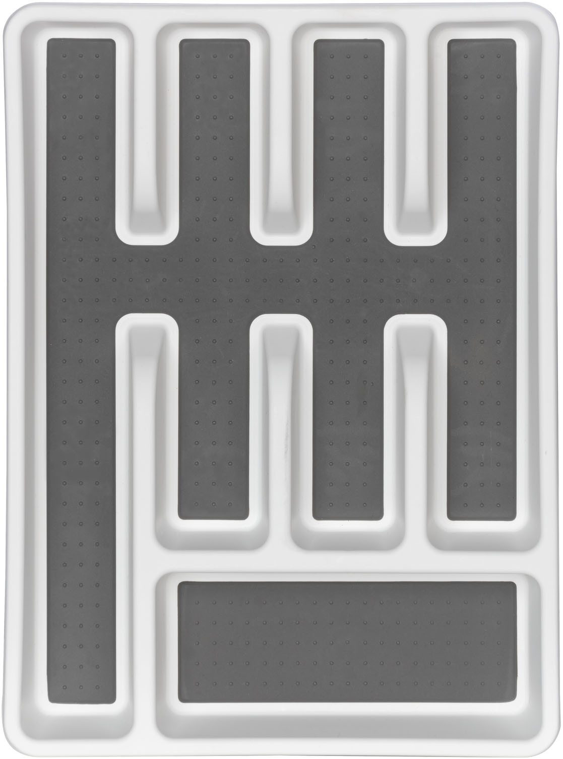 WENKO Besteckkasten Anti-Rutsch 5 Fächer (Set, 2 St), für Schubladen, getrennte Aufbewahrung von Messern, Gabeln, Löffeln