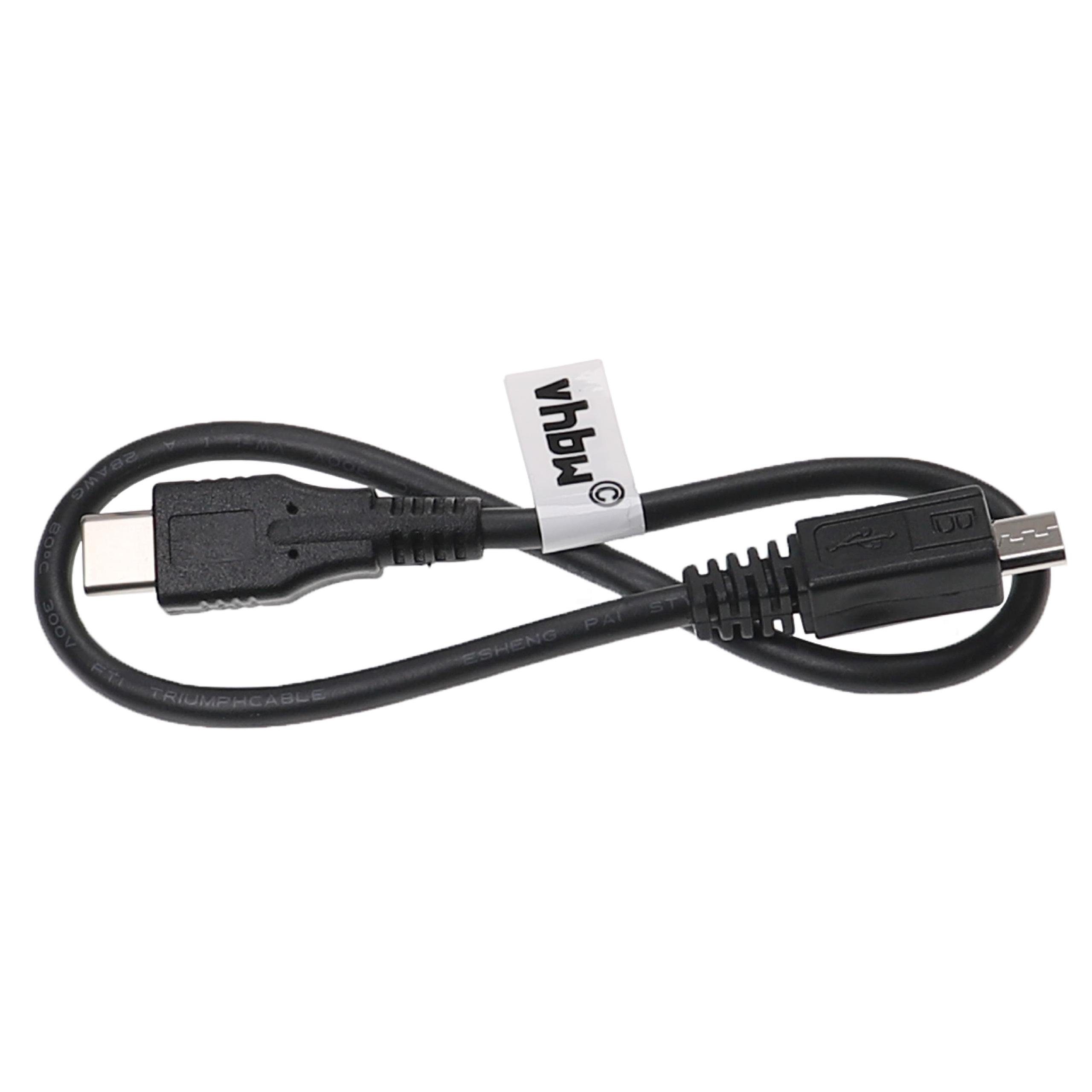 vhbw für Tablet / Notebook / Computer / Smartphone USB-Kabel, Micro-USB