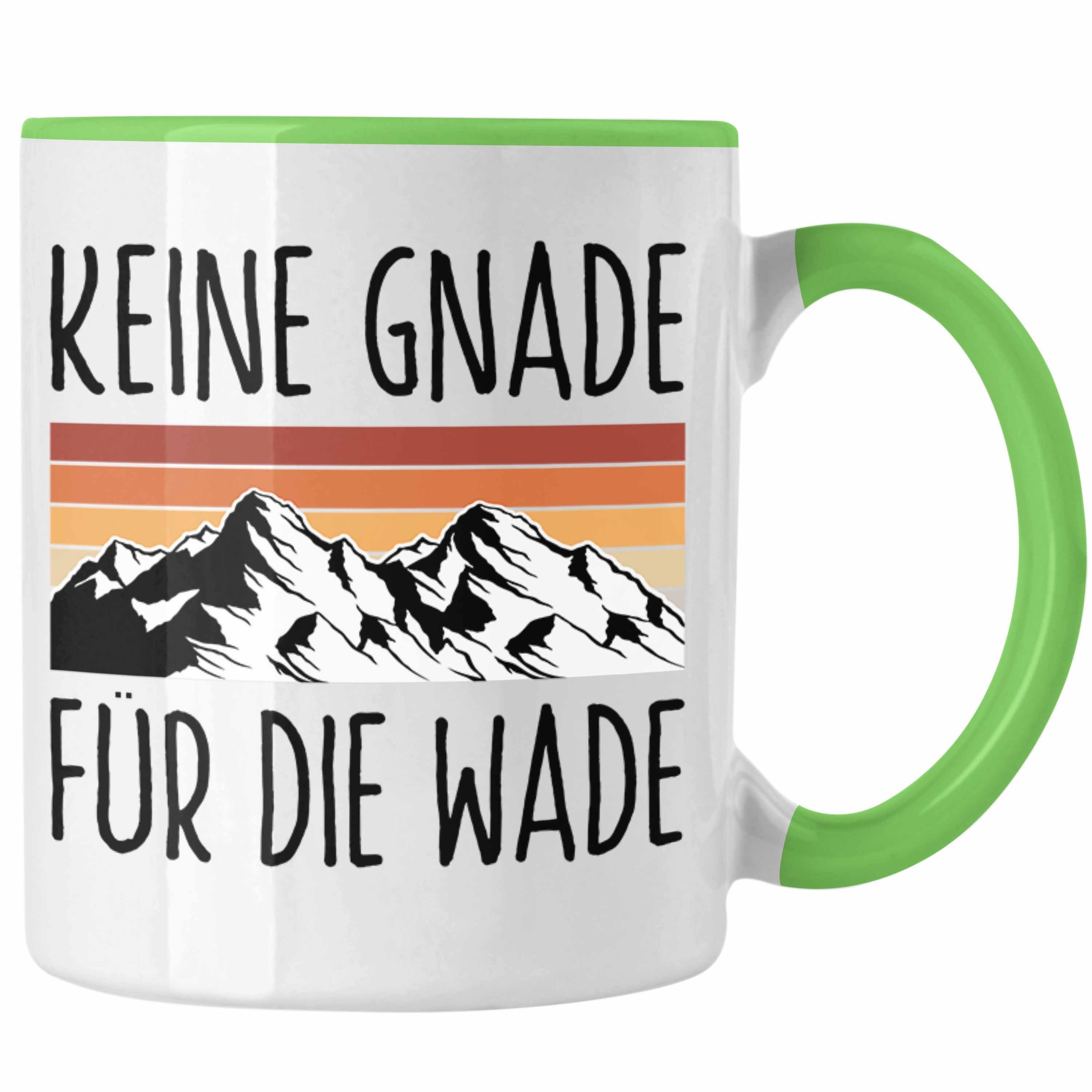 Trendation Tasse Trendation - Keine Gnade für die Wade Tasse Geschenk Kaffeetasse Wander Kaffeebecher Lustiger Sprüche Outdoor Grün