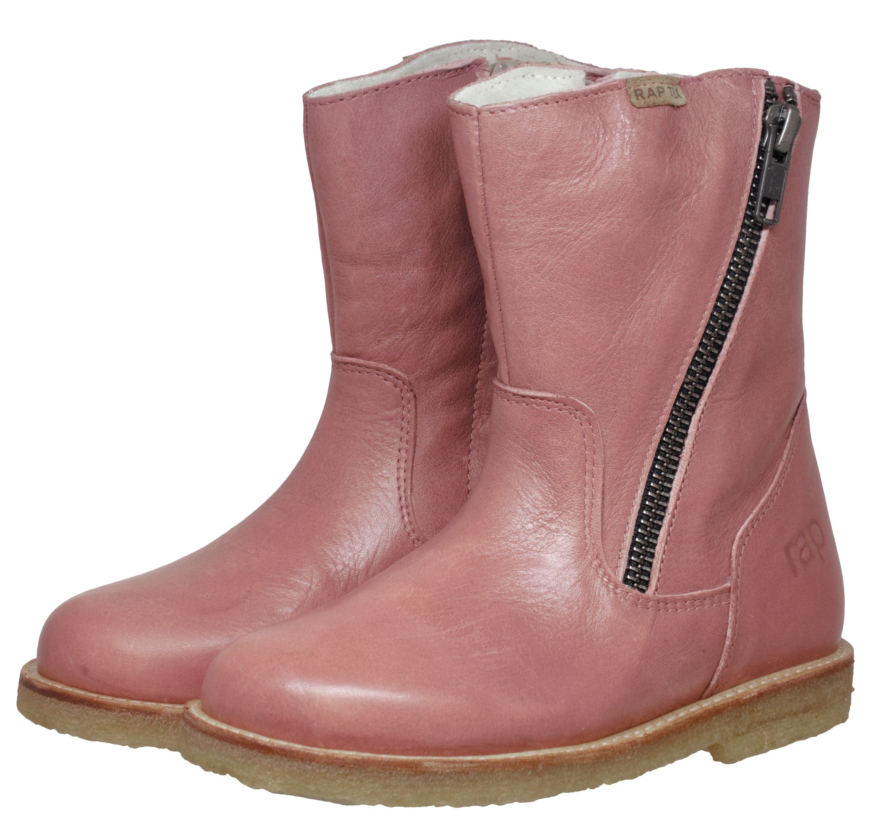 Aurato Rap Arauto Rap 81762 Wasserdicht TEX Leder Stiefel Wollfutter Rosa Stiefelette