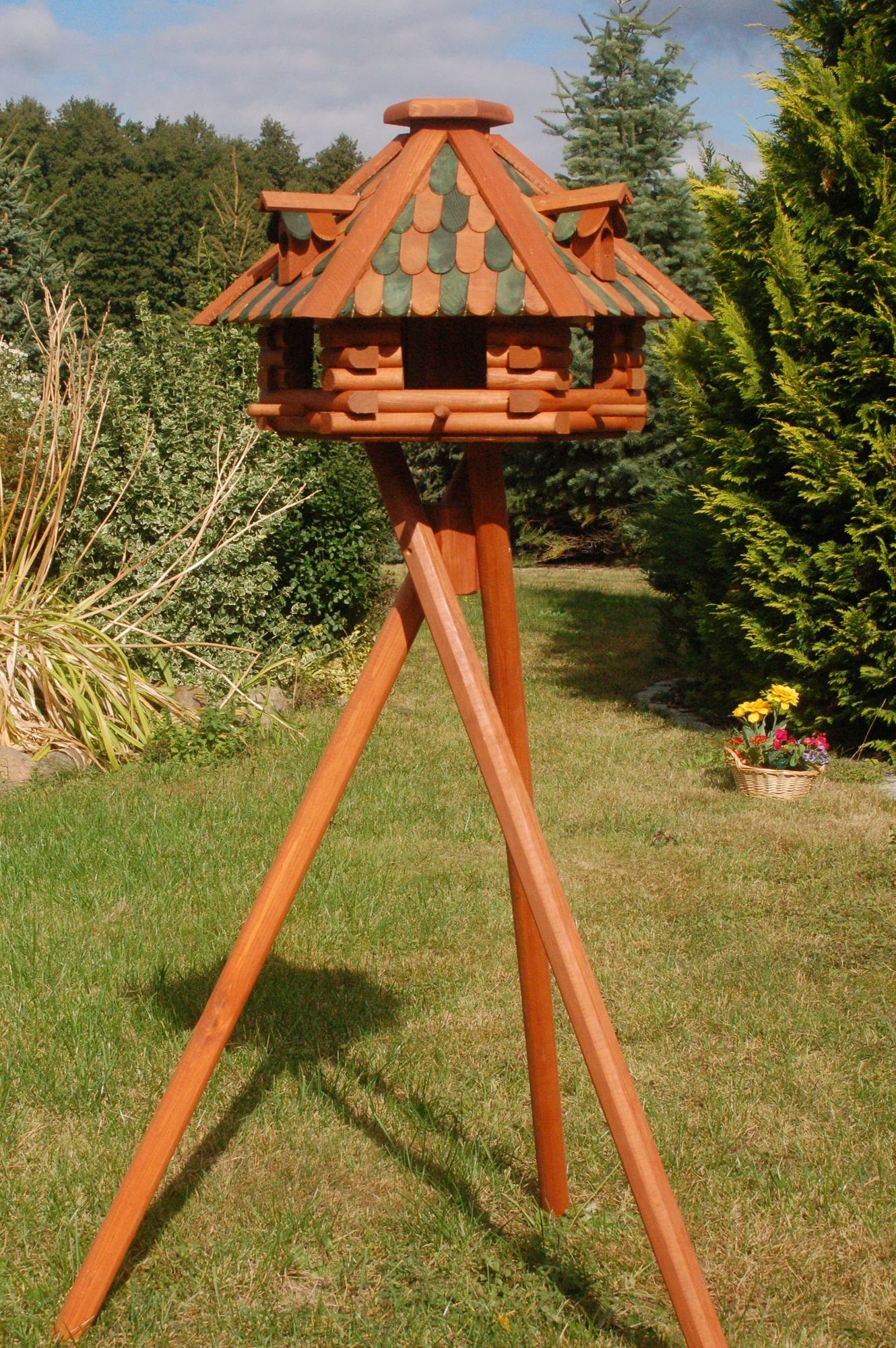 Vogelhaus mit Ständer Blickfang, V13g kl.