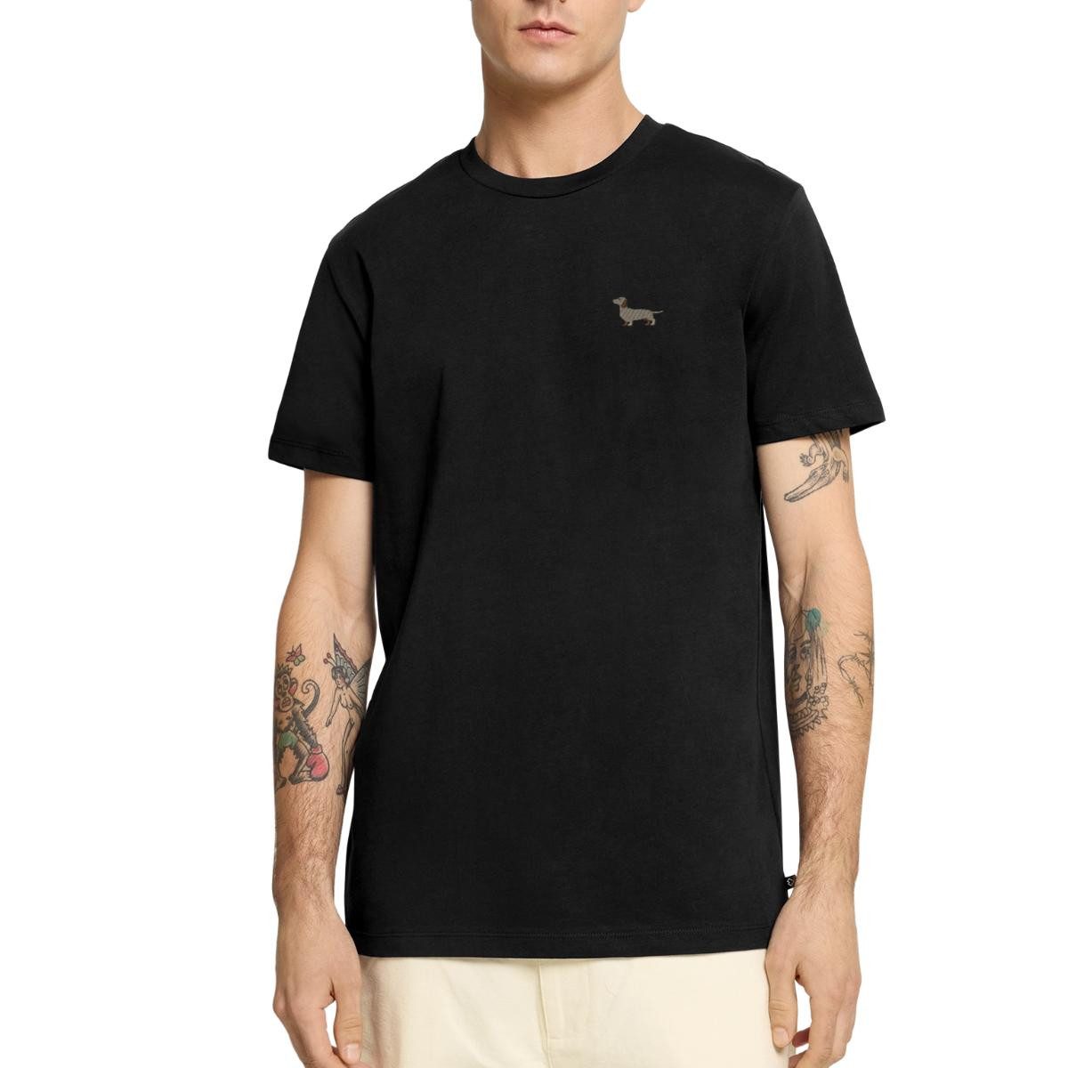 T-Shirt Dackel Stickerei Männer Premium T-Shirt