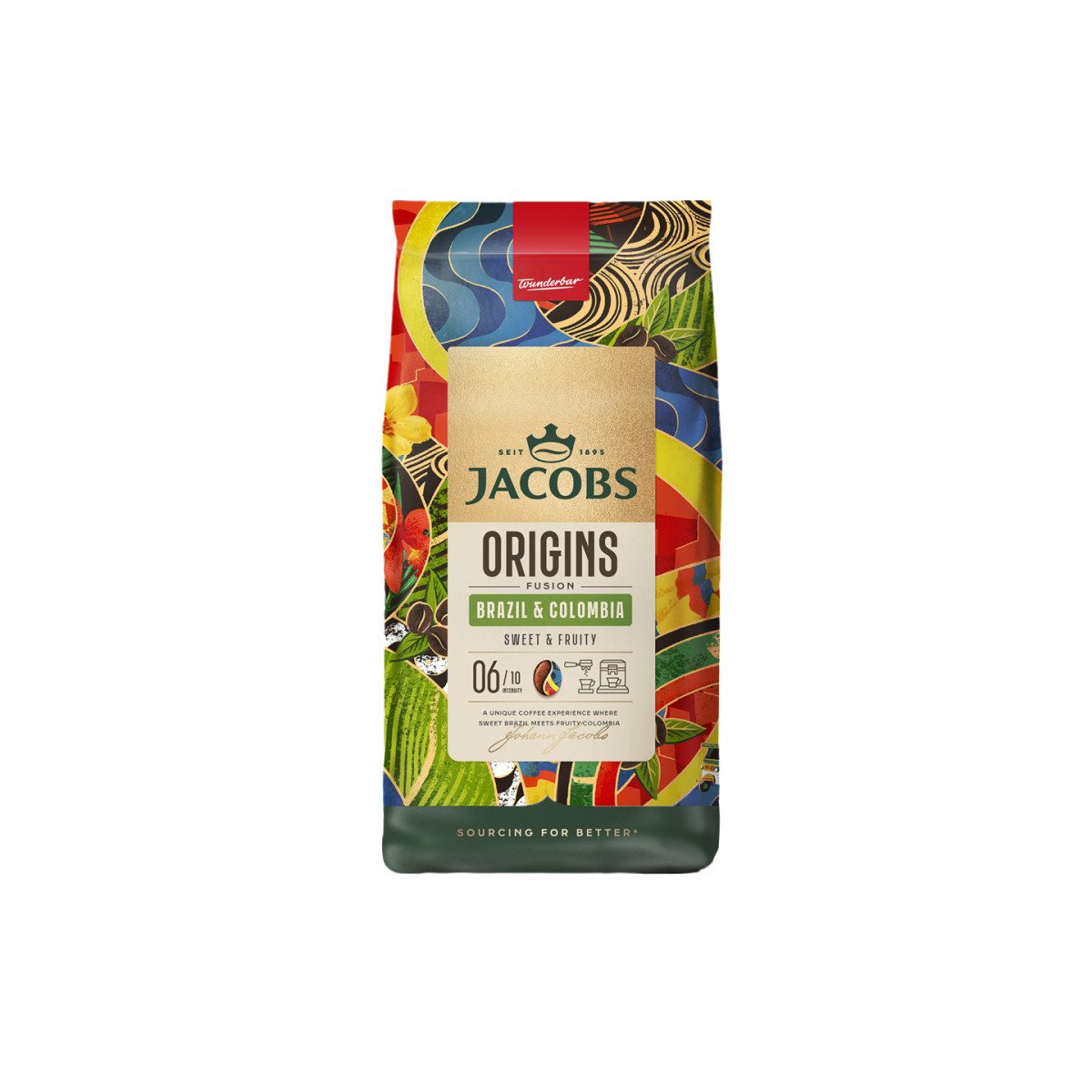 JACOBS Kaffee Kaffeebohnen JACOBS ORIGINS BRAZIL & COLOMBIA, 1 kg
