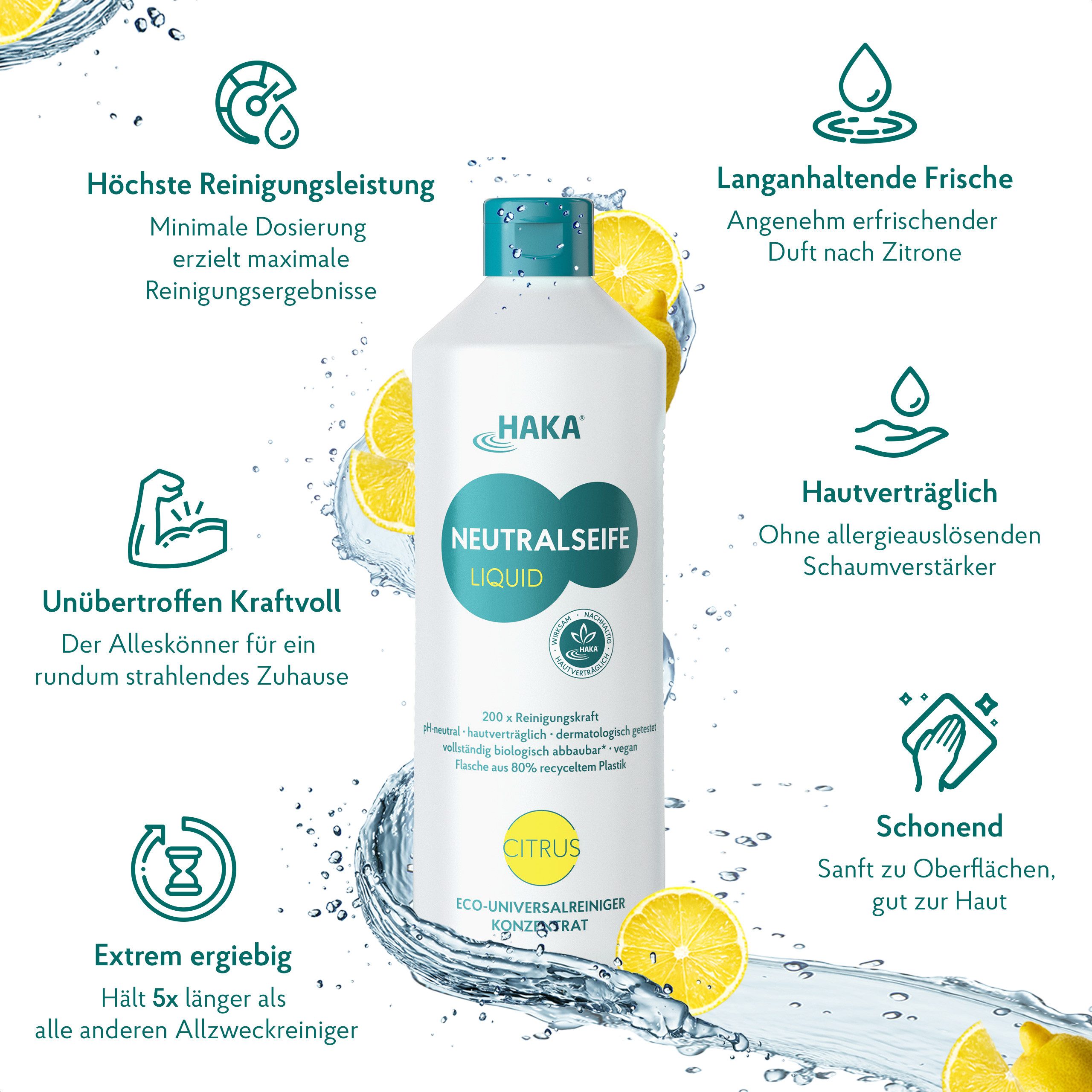 HAKA Neutralseife Liquid Citrus 1 l Allzweckreiniger