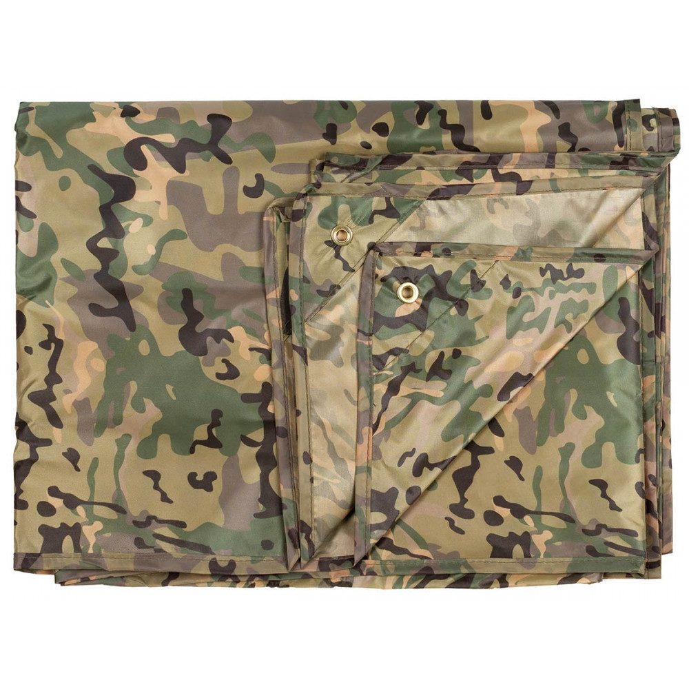 Regenschutzplane Mehrzweckplane, Tarp, 400x500 cm - Farbe: operation-camo.
