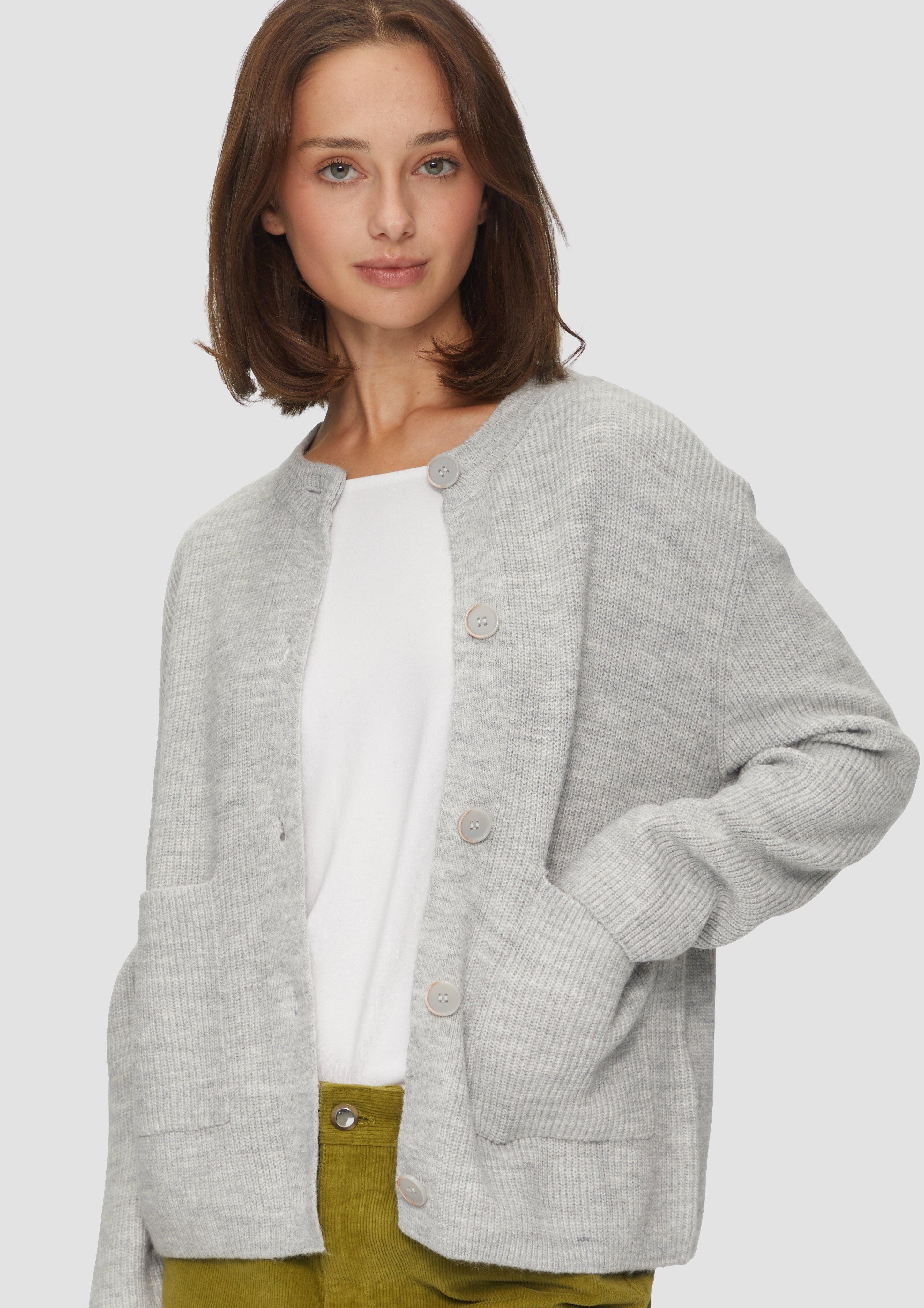 s.Oliver Strickjacke Strickjacke aus Alpakamix mit günstig online kaufen