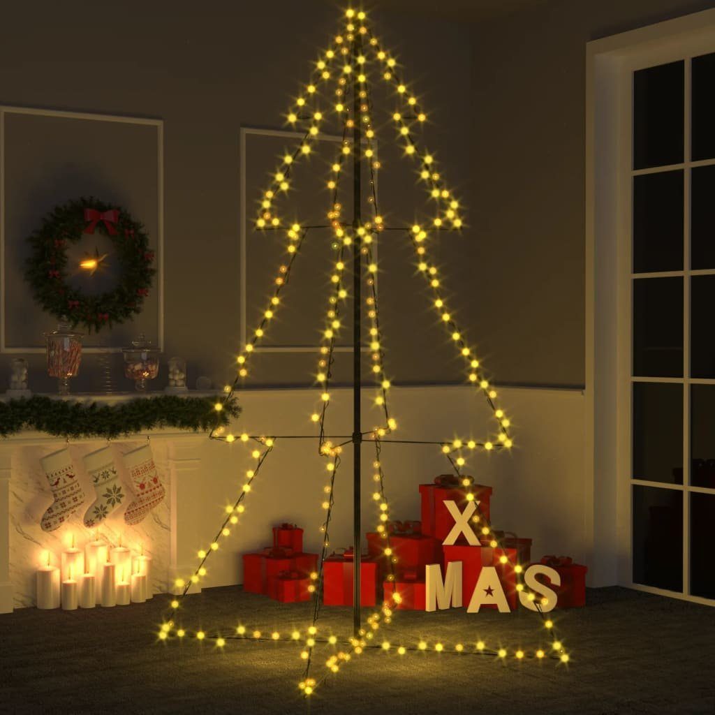 118x180 Indoor vidaXL 240 LED Kegelform Baum Warmweiß LEDs Outdoor cm Weihnachtsbaum in