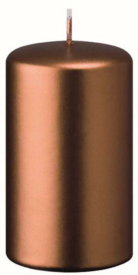 Kopschitz Kerzen Stumpenkerze Flachkopf-Stumpenkerzen Kupfer 60 x Ø 50 mm, 4