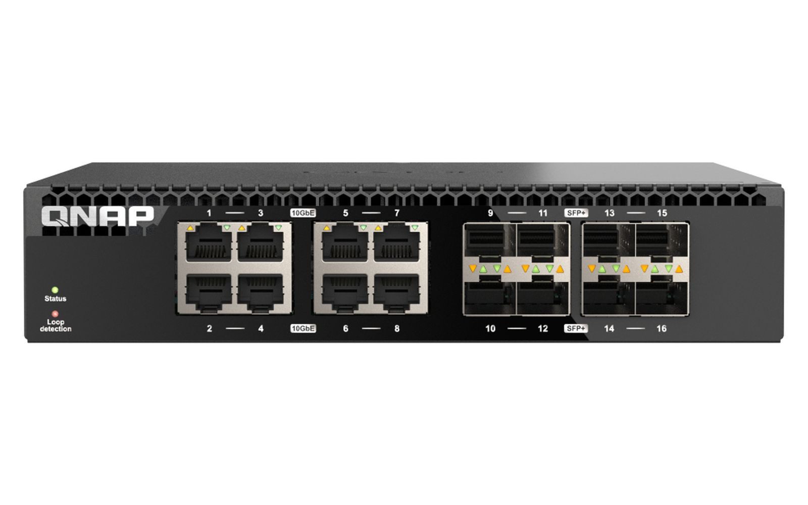 QNAP QSW-3216R-8S8T - Switch - 8 x 100/1000/2.5G/5G/10GBase-T + 8 x 10Gb Et Netzwerk-Switch