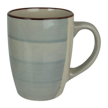 Koopman Tasse Kaffeetassen bunt 4er Set, Tassenset Kaffeeservice Kaffetassenset Kaffeeset Porzellantassen