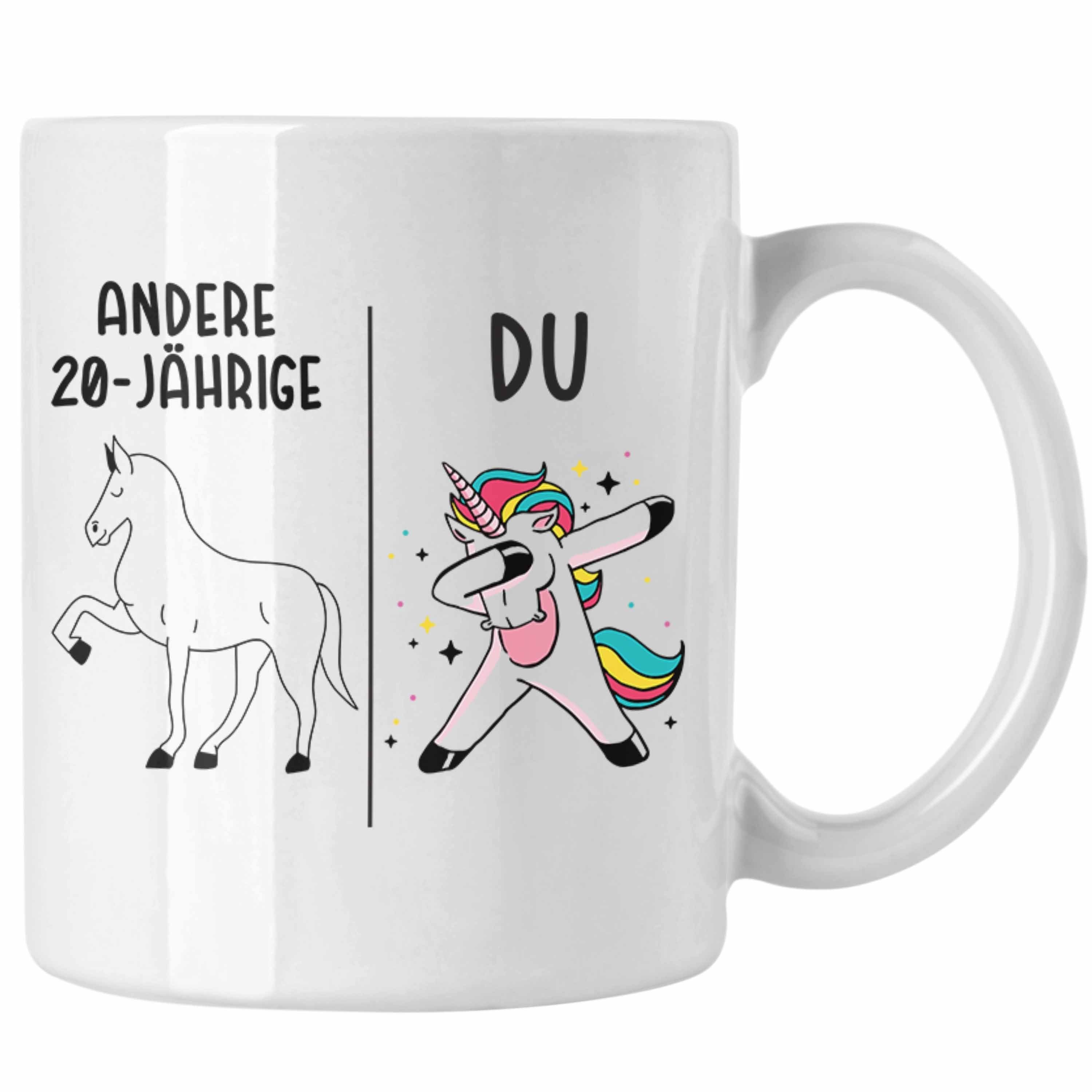 20. Tasse Geschenkidee Trendation - Mädchen Einhorn Geburtstag Weiss 20er Trendation Tasse Geburtstag Geschenk