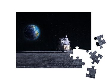puzzleYOU Puzzle Mondlandefähre im Stil der Apollo-Mission, 48 Puzzleteile, puzzleYOU-Kollektionen Mond