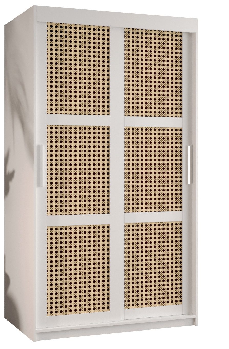 MOEBLO Schiebetürenschrank ABIA (Rattangeflecht Rattan Schrank günstig online kaufen