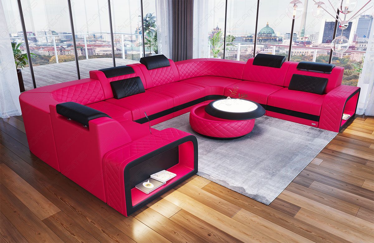 Sofa Dreams Wohnlandschaft Ledersofa Foggia U günstig online kaufen