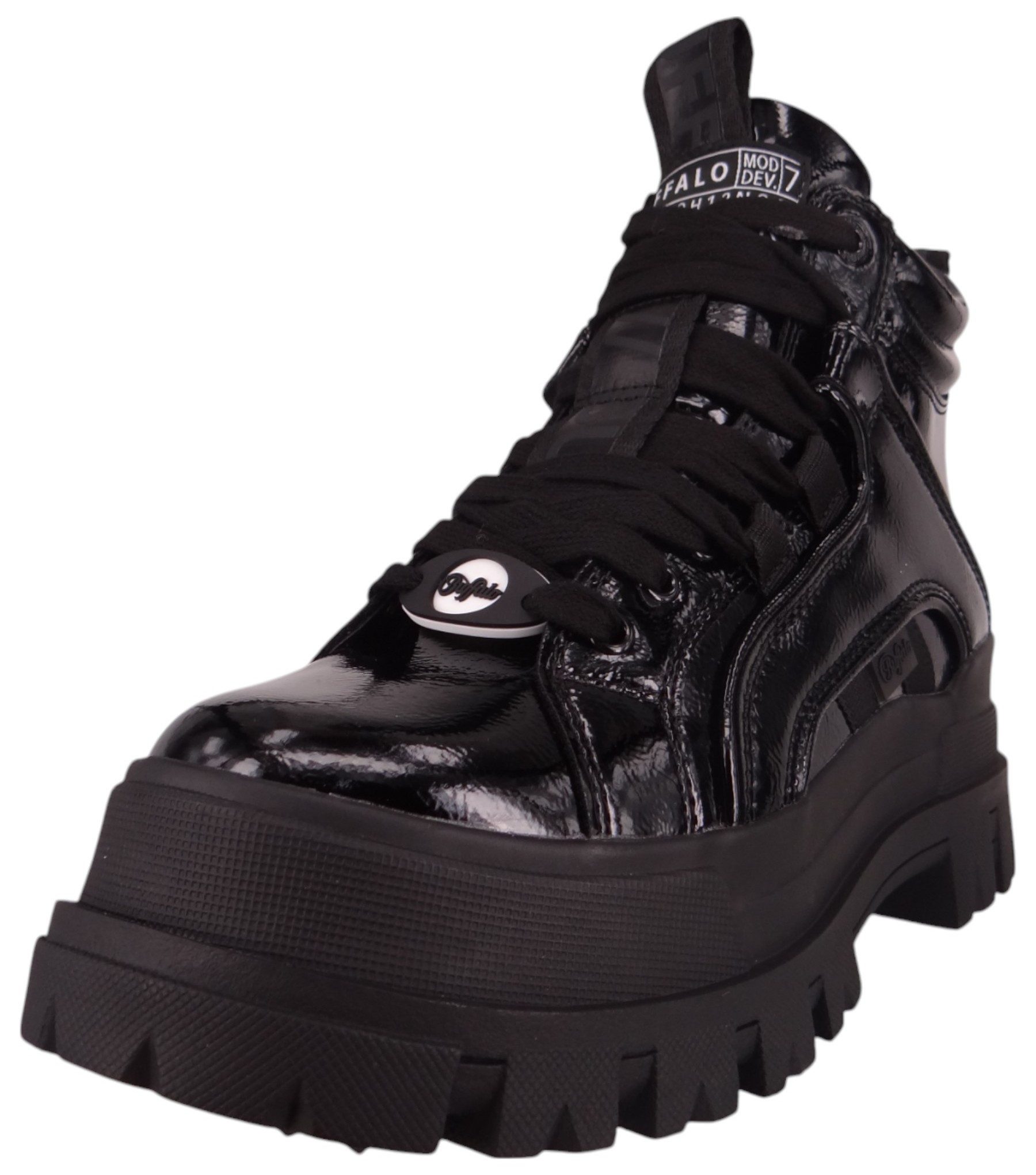 Buffalo 1622137 Aspha NC Mid Black Sneaker